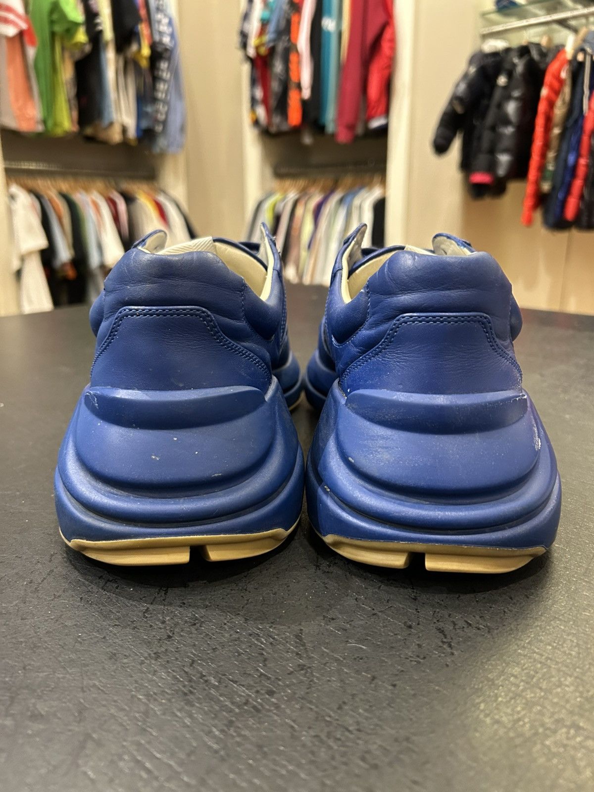 Gucci Gucci Rython Blue Print Sneaker Size US 8 / EU 41 - 5 Thumbnail