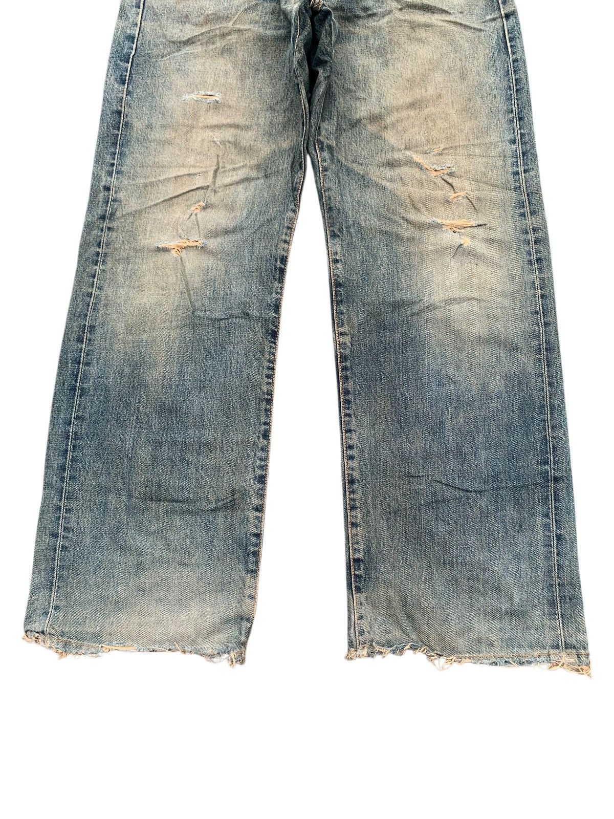 Kapital VINTAGE EDWIN 505 SELVEDGE RUSTY JAPANESE DISTRESSED DENIM Size US 28 / EU 44 - 7 Thumbnail