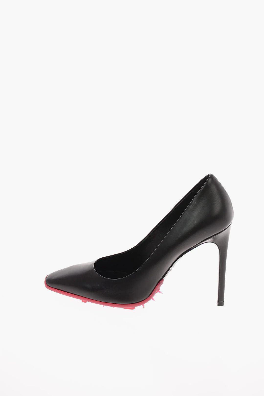 Off-White og1mm0426 Leather Decolletè Pumps in Black Size US 6 / IT 36 - 1 Thumbnail