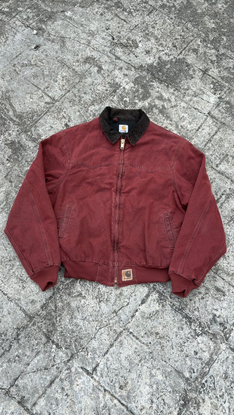 Carhartt Vintage J14CRI Carhartt Santa Fe Jacket (Crimson) Size US L / EU 52-54 / 3 - 3 Thumbnail