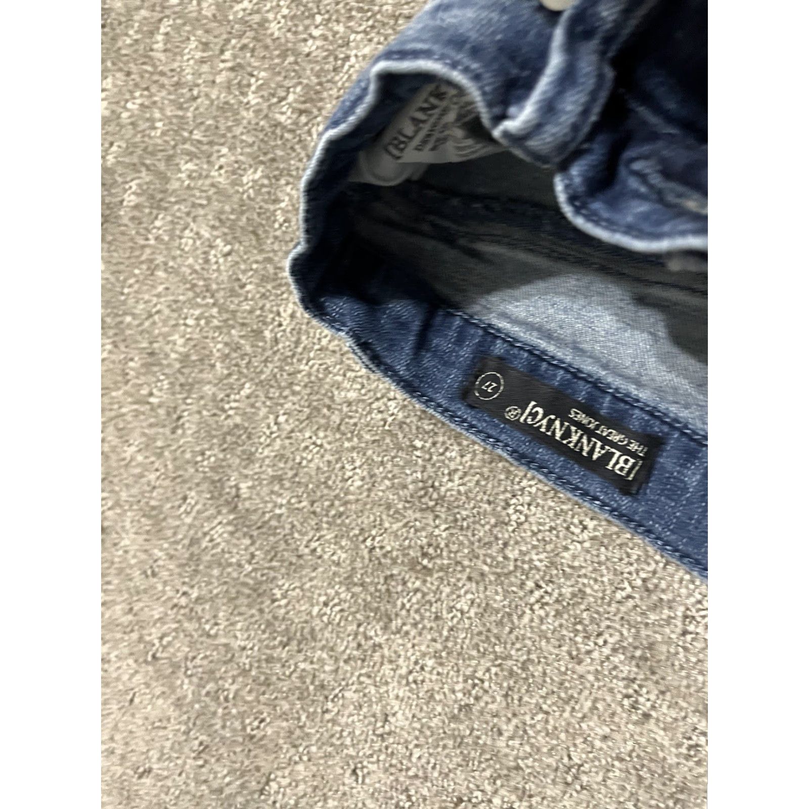 Vintage Blank NYC Jeans Womens 27 Blue Denim Mid Rise Distressed Skinny Womens Size 27" / US 4 / IT 40 - 5 Thumbnail