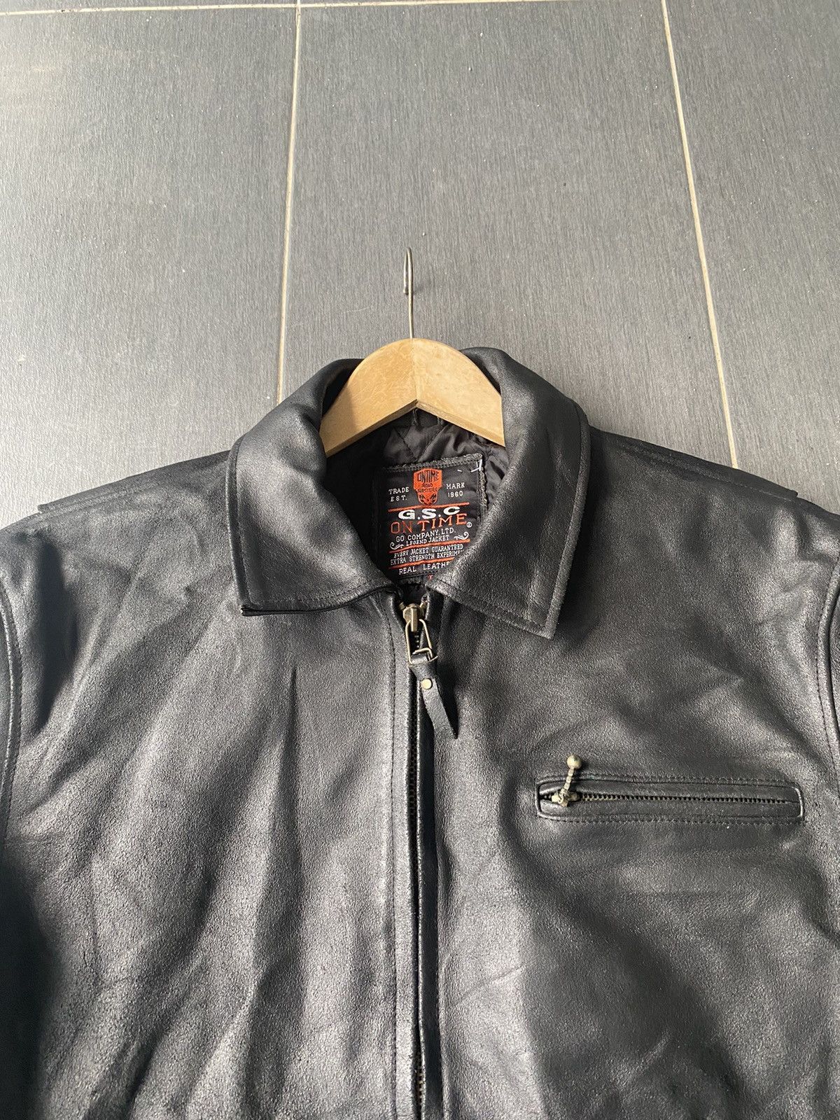 Vintage Vintage Biker Leather Jacket Size US L / EU 52-54 / 3 - 2 Thumbnail