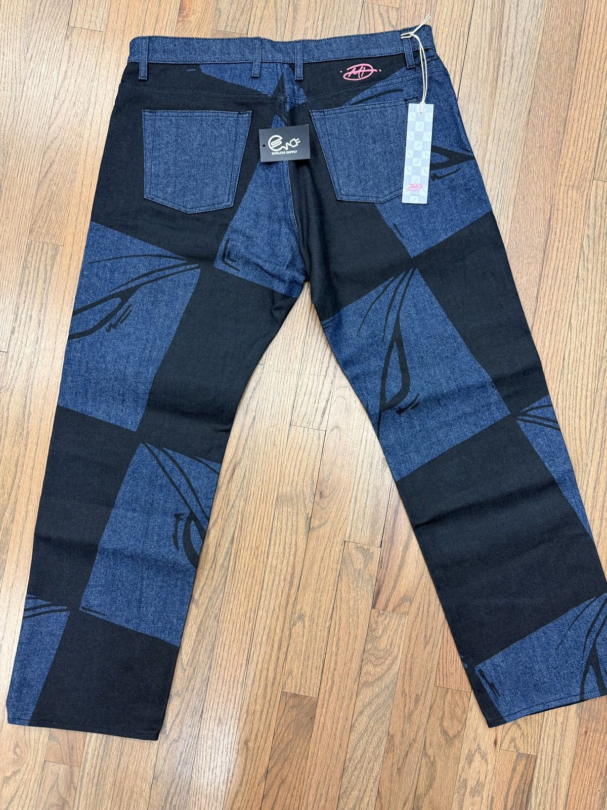 Matty Boy MATTY Boy 99 Eyes Blue/Black Denim Size 36! BRAND NEW RARE! Size US 36 / EU 52 - 2 Thumbnail