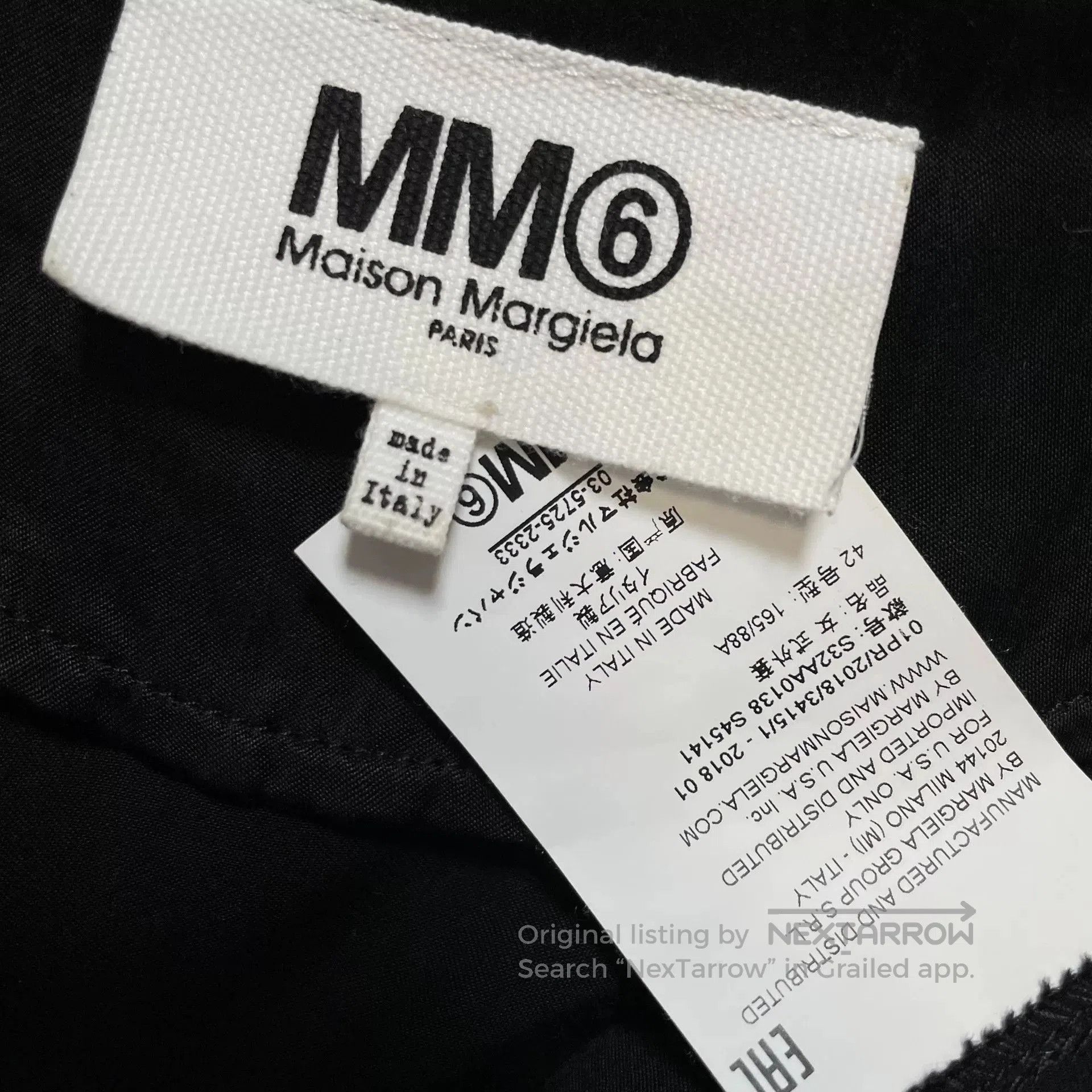 MM6 Maison Margiela Black Striped Long Coat. Size L / US 10 / IT 46 - 6 Thumbnail