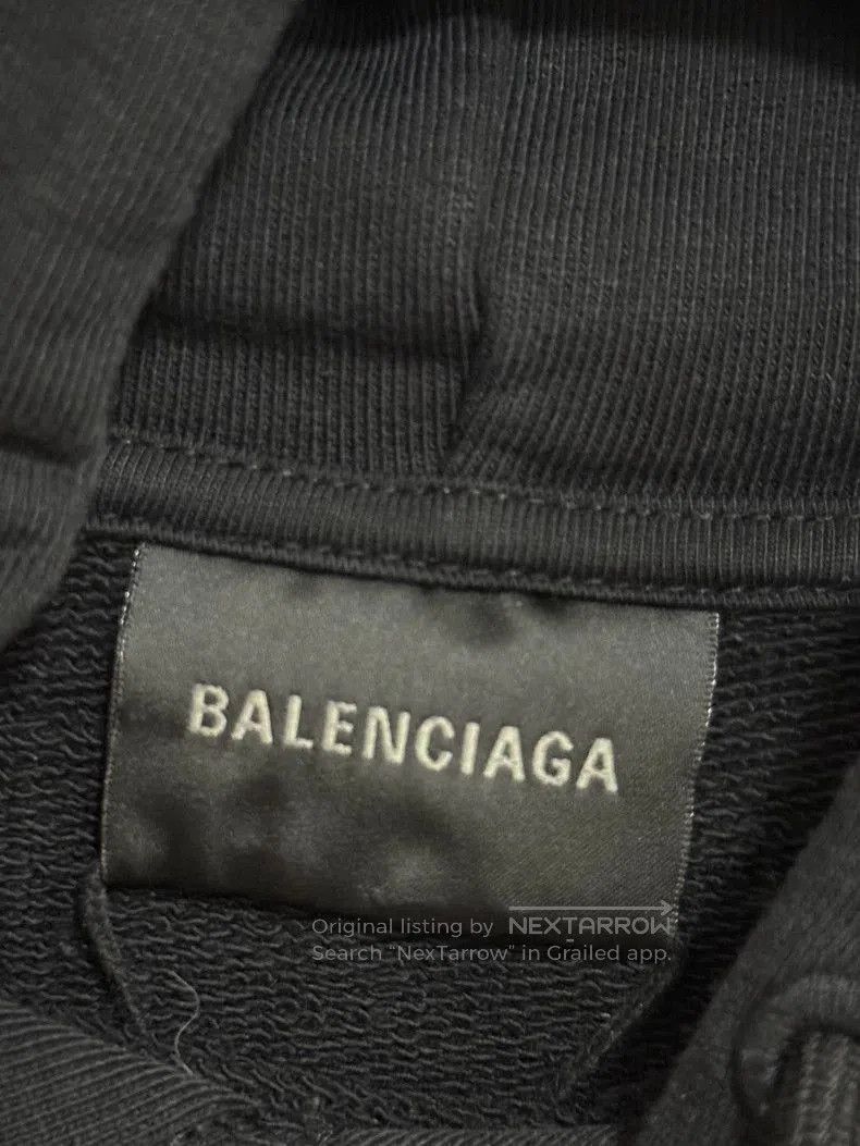 Balenciaga Balenciaga Coke Tape Embroidered Logo Hoodie. Size US L / EU 52-54 / 3 - 3 Thumbnail