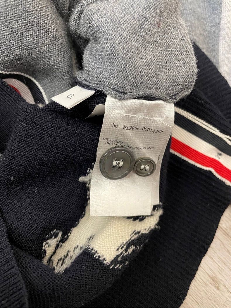 Thom Browne Thom Browne Gray and blue parka wool sweater Size US XS / EU 42 / 0 - 7 Thumbnail