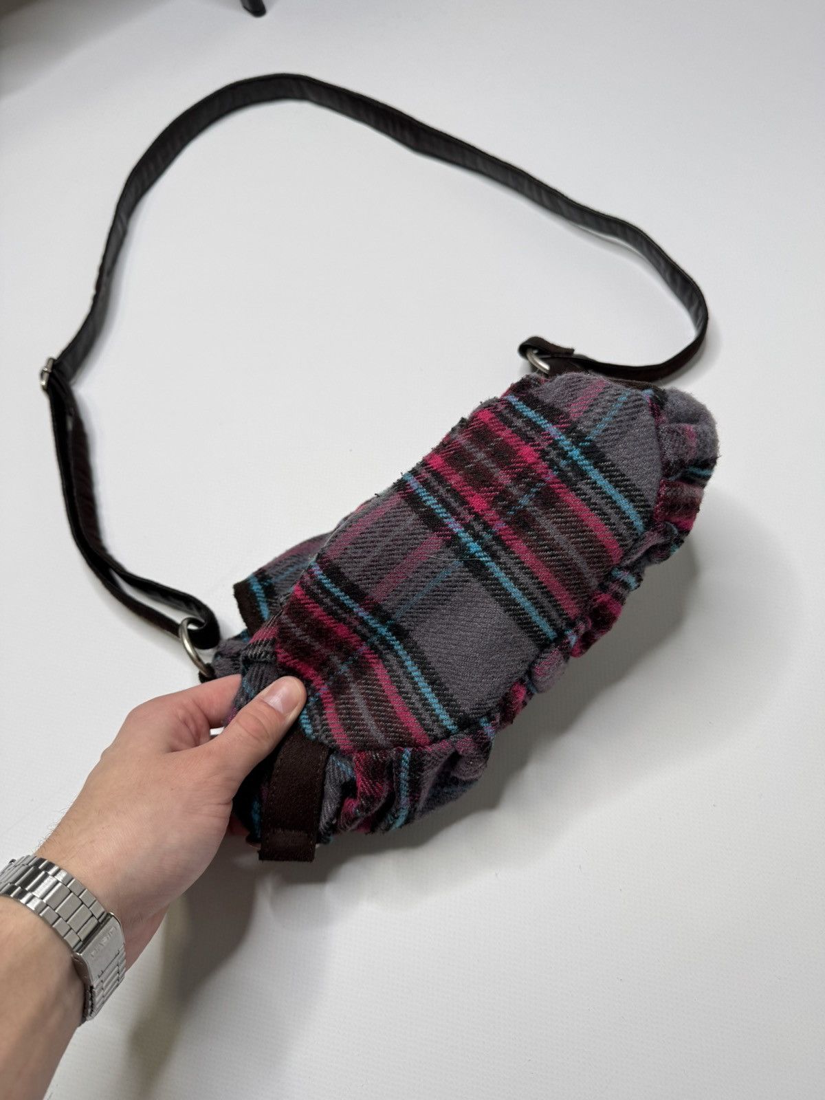If Six Was Nine Vintage avant garde fleece crossbody bag if6was9 lgb archive Size ONE SIZE - 3 Thumbnail