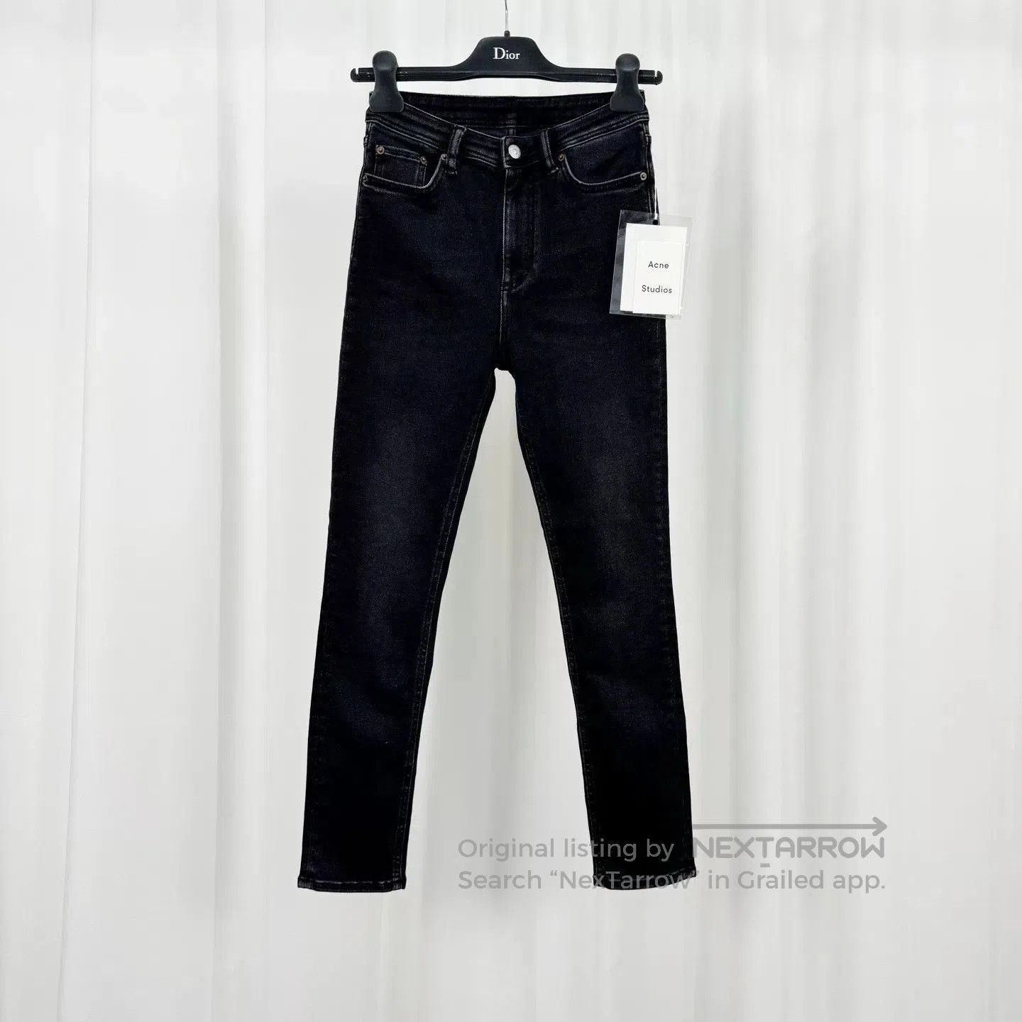 Acne Studios black denim Acne Studios long pants W25. Size 25" / US 0 / IT 36 - 1 Thumbnail