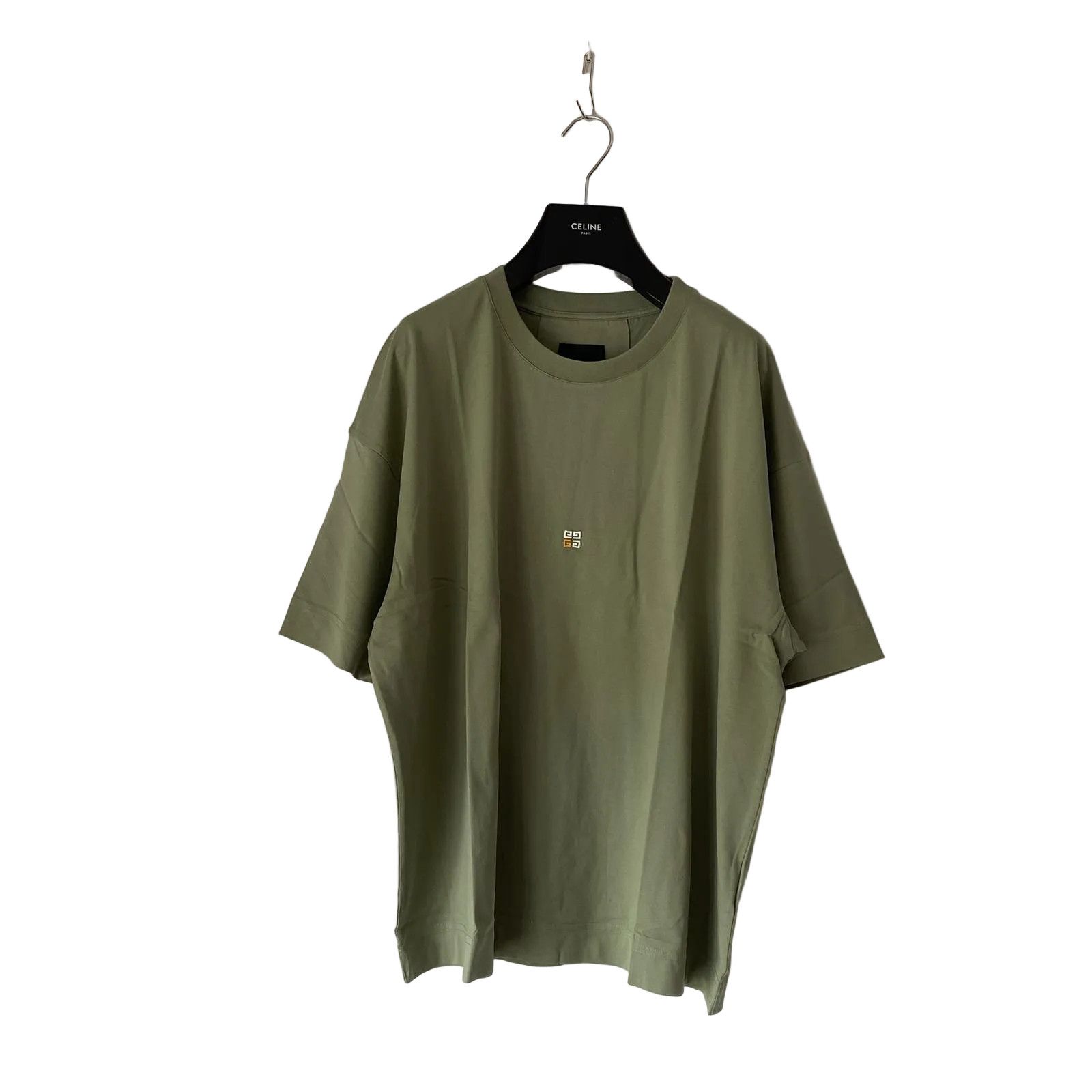 Givenchy Green Embroidered 4G Logo Oversized T-Shirt Size US XL / EU 56 / 4 - 1 Thumbnail