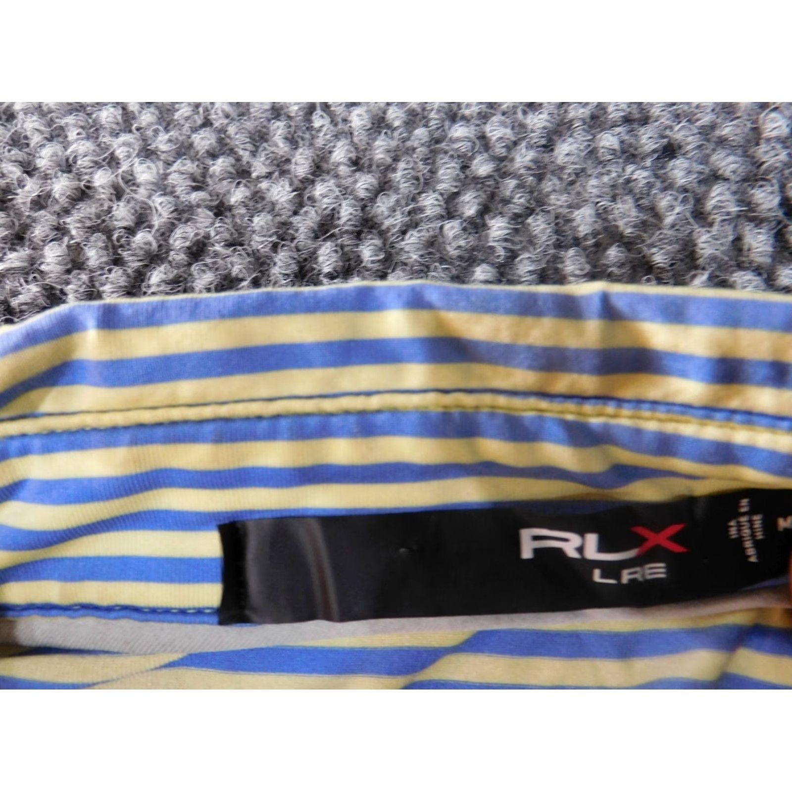 RLX Ralph Lauren RLX Ralph Lauren Polo Shirt M Mens Striped Blue Stretch Golf Performance Shirt Size US M / EU 48-50 / 2 - 6 Thumbnail
