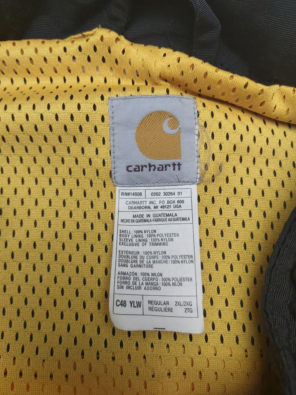 Carhartt Carhartt Vintage Workshield Jacket J105 Yellow XL Size US XXL / EU 58 / 5 - 6 Thumbnail