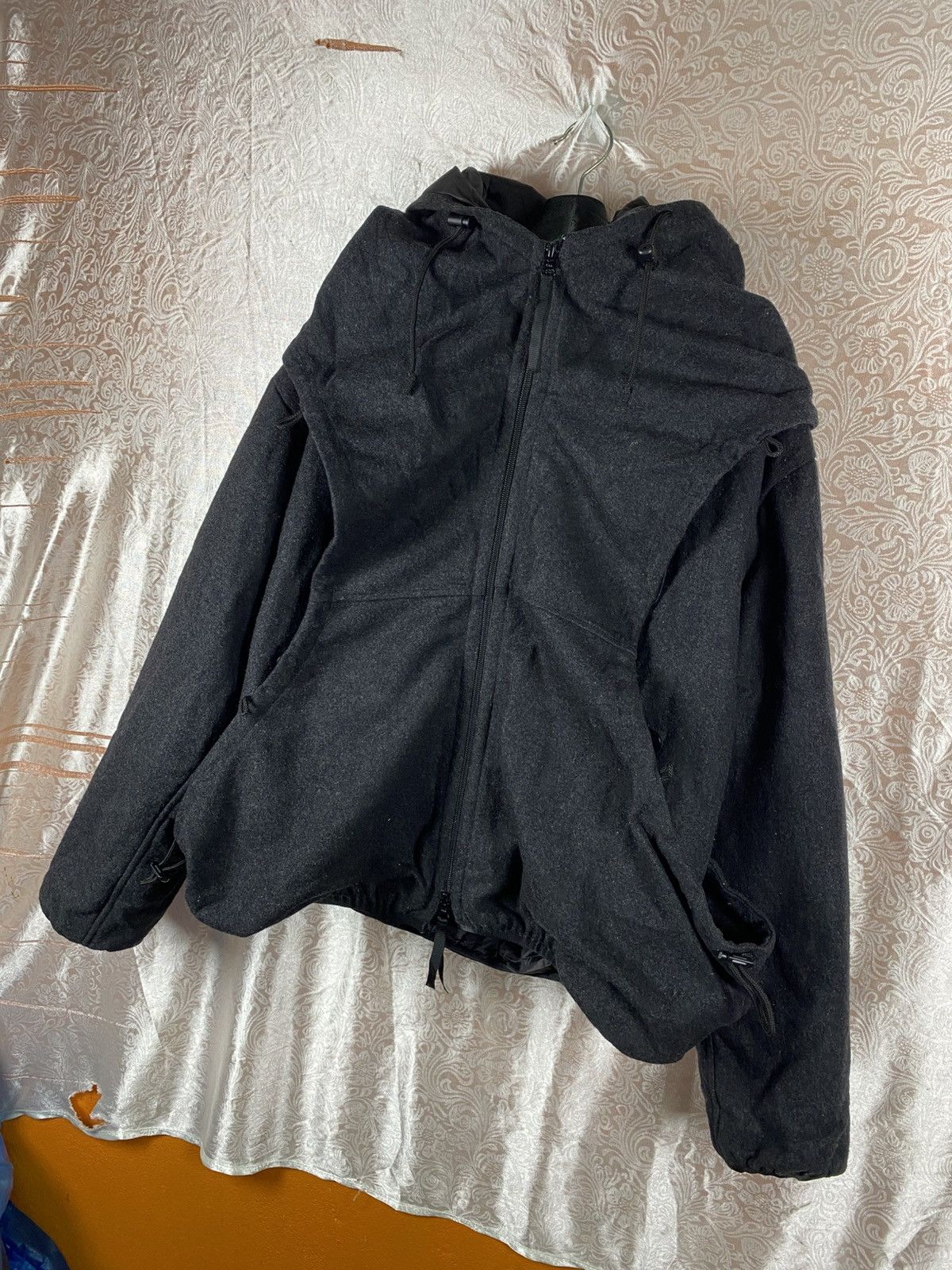 Final Home FINAL HOME Black Hooded Technical Jacket Issey Miyake Size US M / EU 48-50 / 2 - 4 Thumbnail