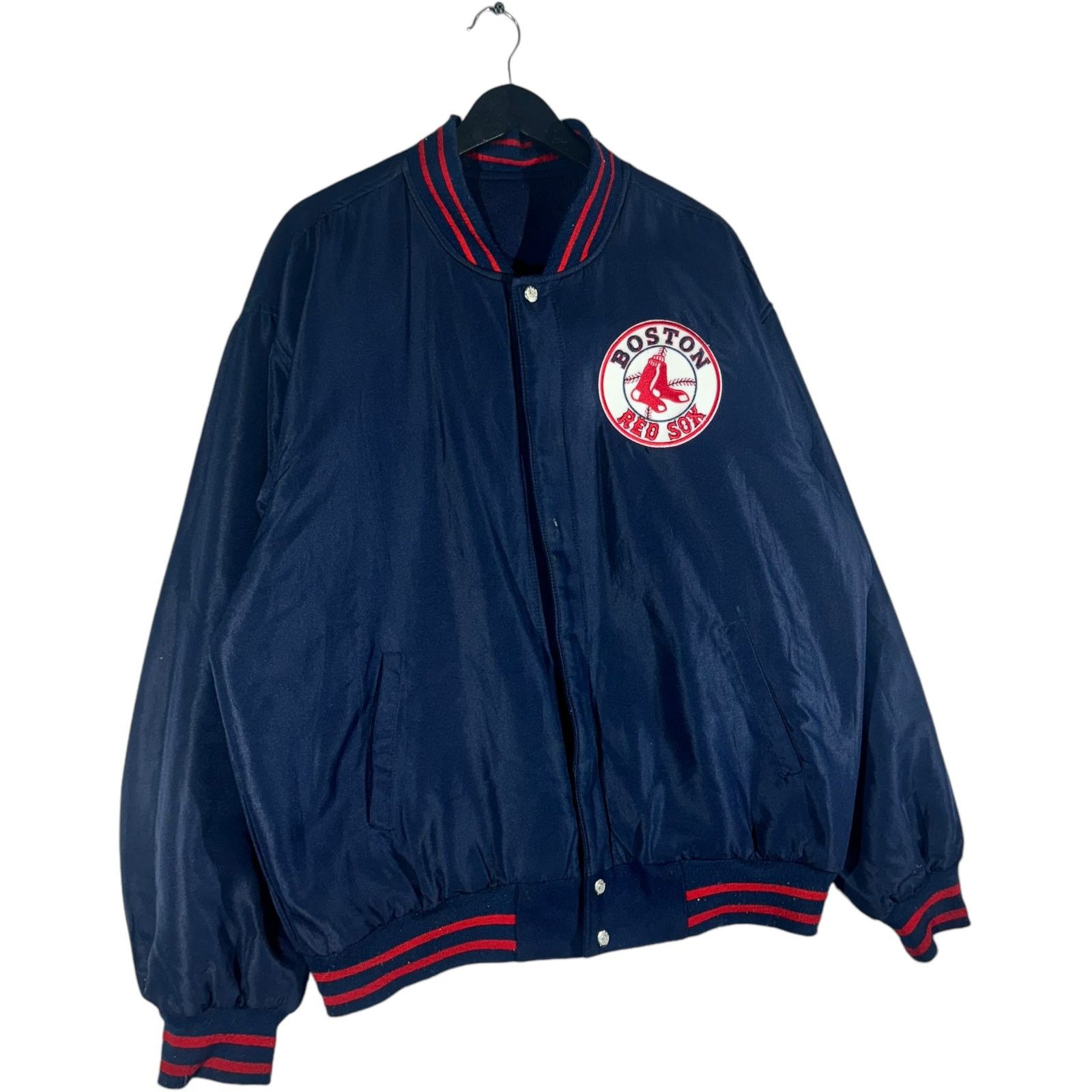 JH Design Vintage Boston Red Sox Reversible Varsity Jacket Size US XL / EU 56 / 4 - 10 Thumbnail