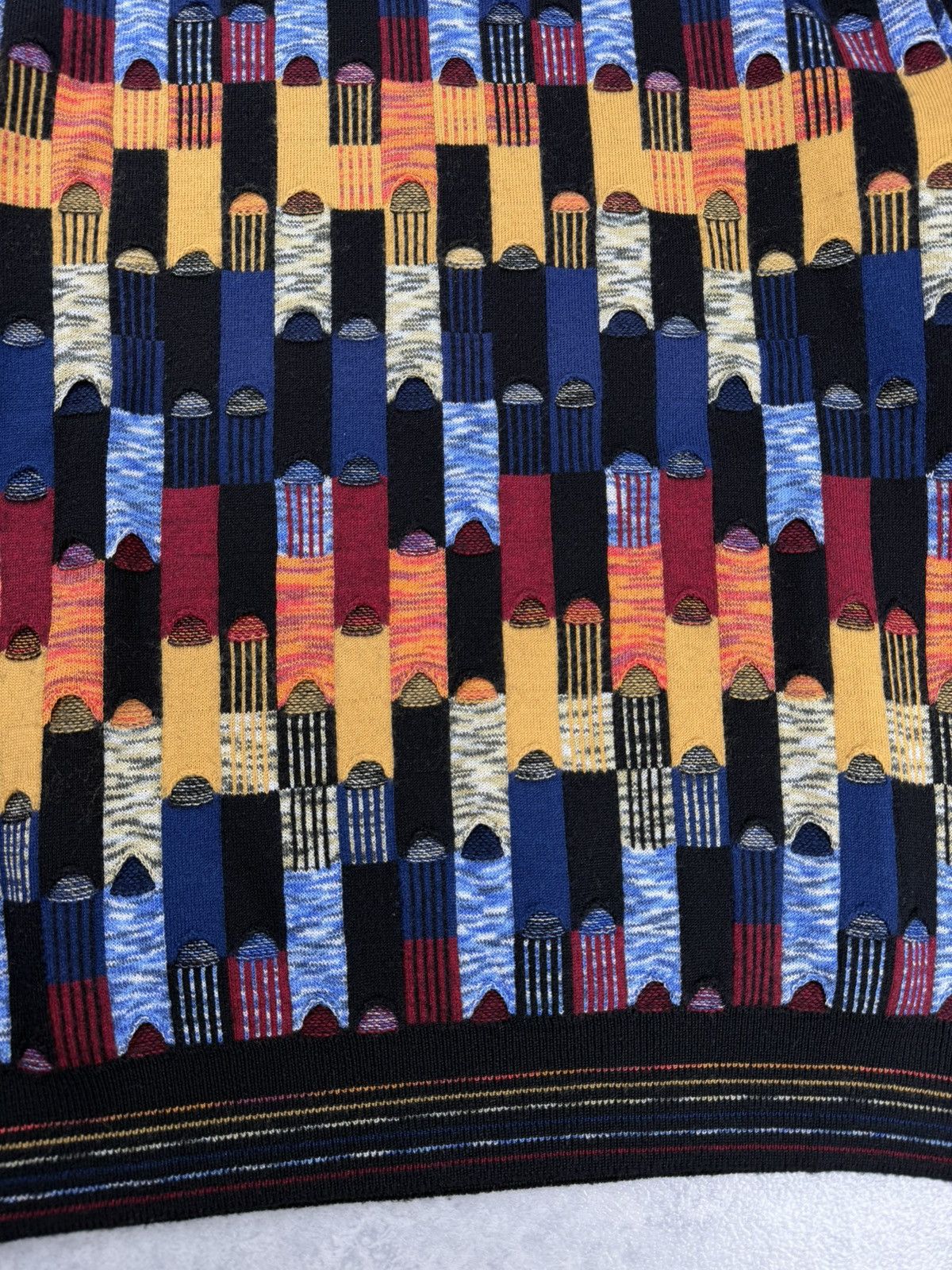Other Montechiaro Wool Blend Knit Sweater Multicolor Size 52 Size US L / EU 52-54 / 3 - 4 Thumbnail