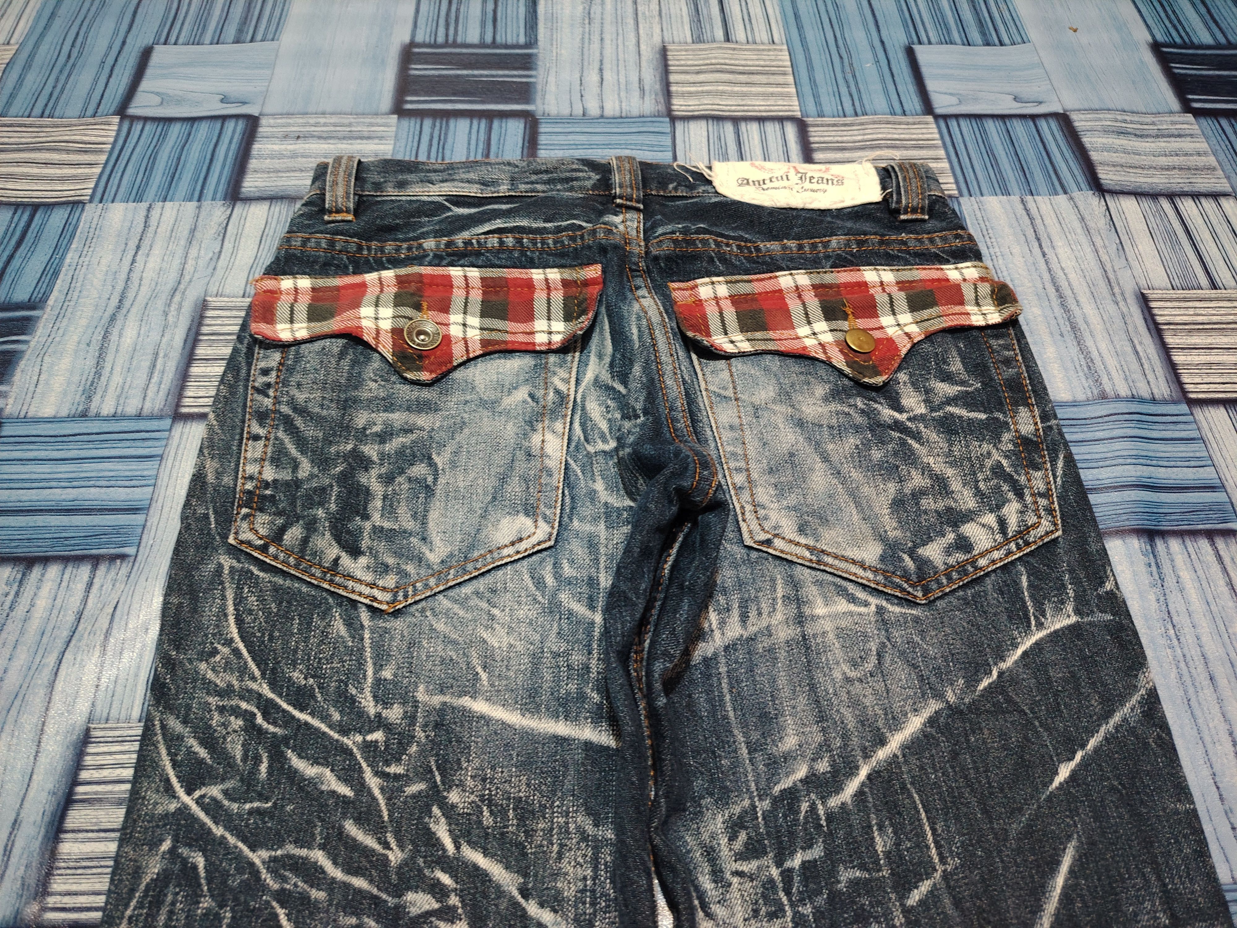 Who Decides War Japanese Antful Jeans Distressed Clawmark Flared Jeans Size US 29 - 13 Thumbnail