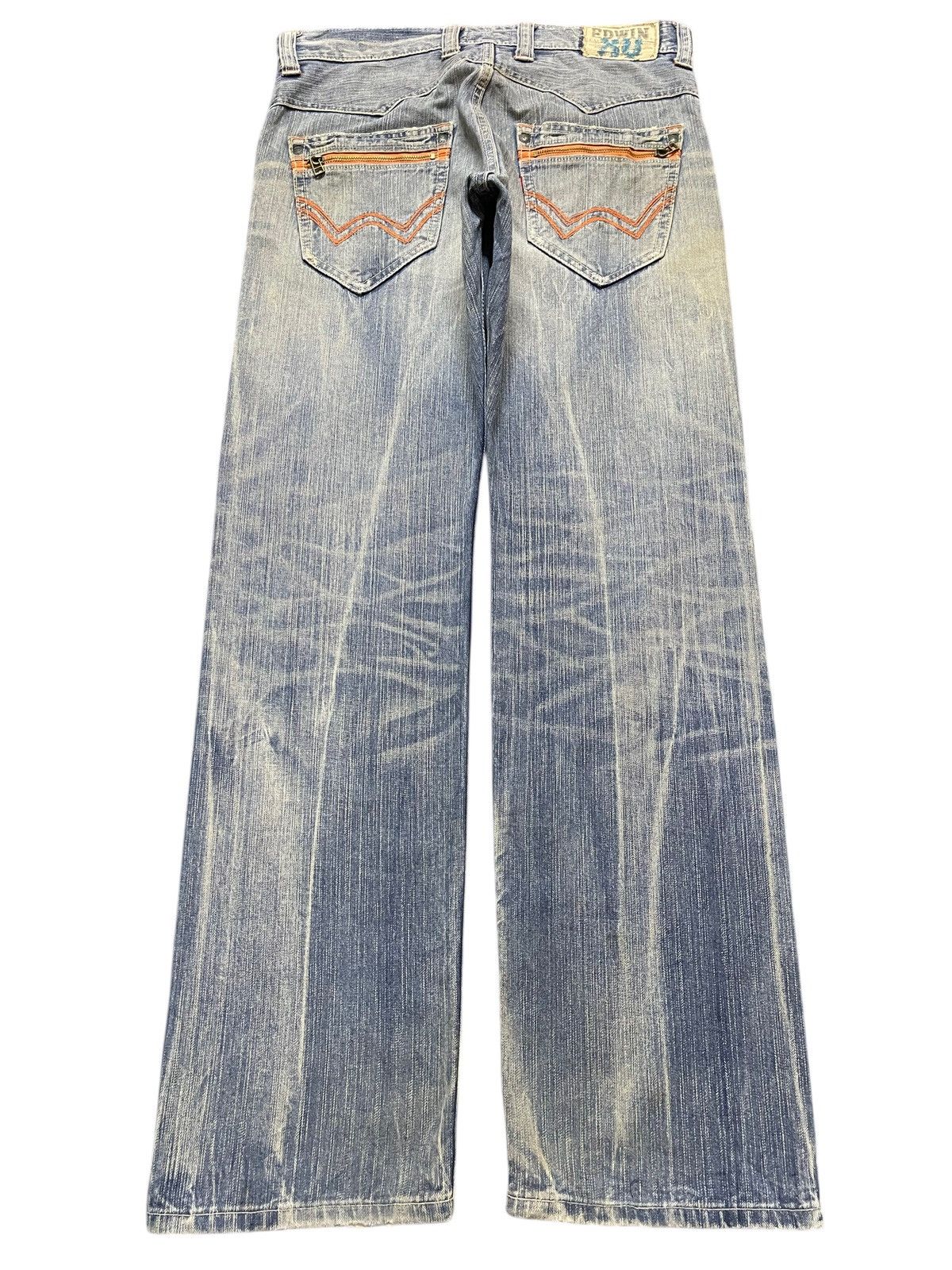 Edwin Edwin XV Exclusive Vintage Mud Wash Whisker Distress Loose Size US 34 / EU 50 - 2 Thumbnail