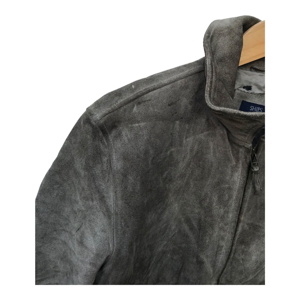 SHIPS Vintage Ships Japan Cowhide Suede Leather Jacket Size US S / EU 44-46 / 1 - 5 Thumbnail