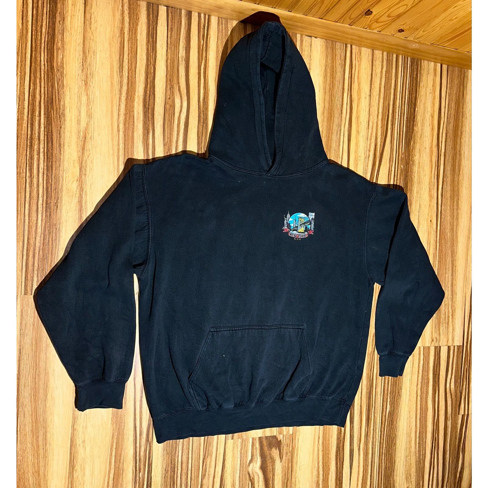 & Other Stories New York USA Black Hoodie Size XL Size US XL / EU 56 / 4 - 3 Thumbnail