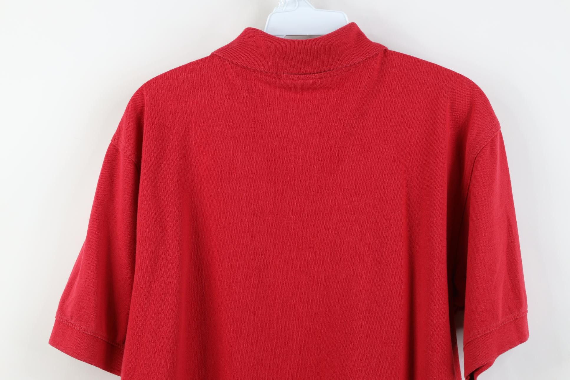Vintage Vintage 80s 90s Streetwear Penguin Knit Golf Polo Shirt Red Size US M / EU 48-50 / 2 - 12 Thumbnail