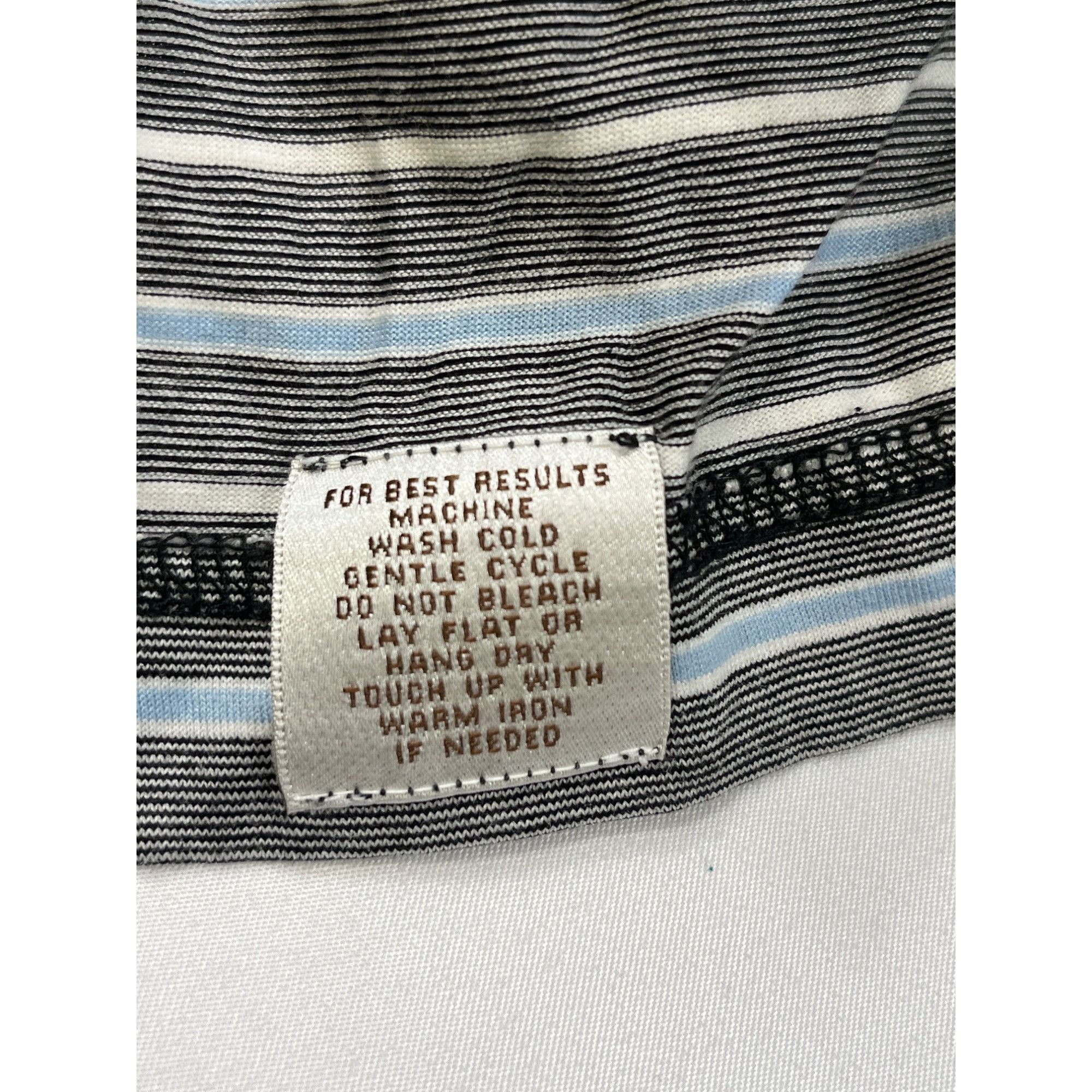 Peter Millar Peter Millar SKU 7569 Mens Striped Polo Shirt Gray and Blue Size US L / EU 52-54 / 3 - 6 Thumbnail