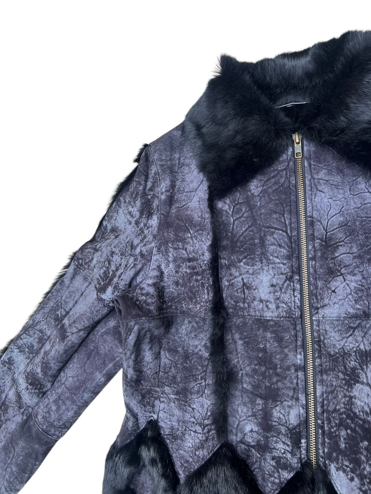 If Six Was Nine Unknown Japan Brand Patchwork Rabbit Leather Fur Jacket Size US S / EU 44-46 / 1 - 5 Thumbnail