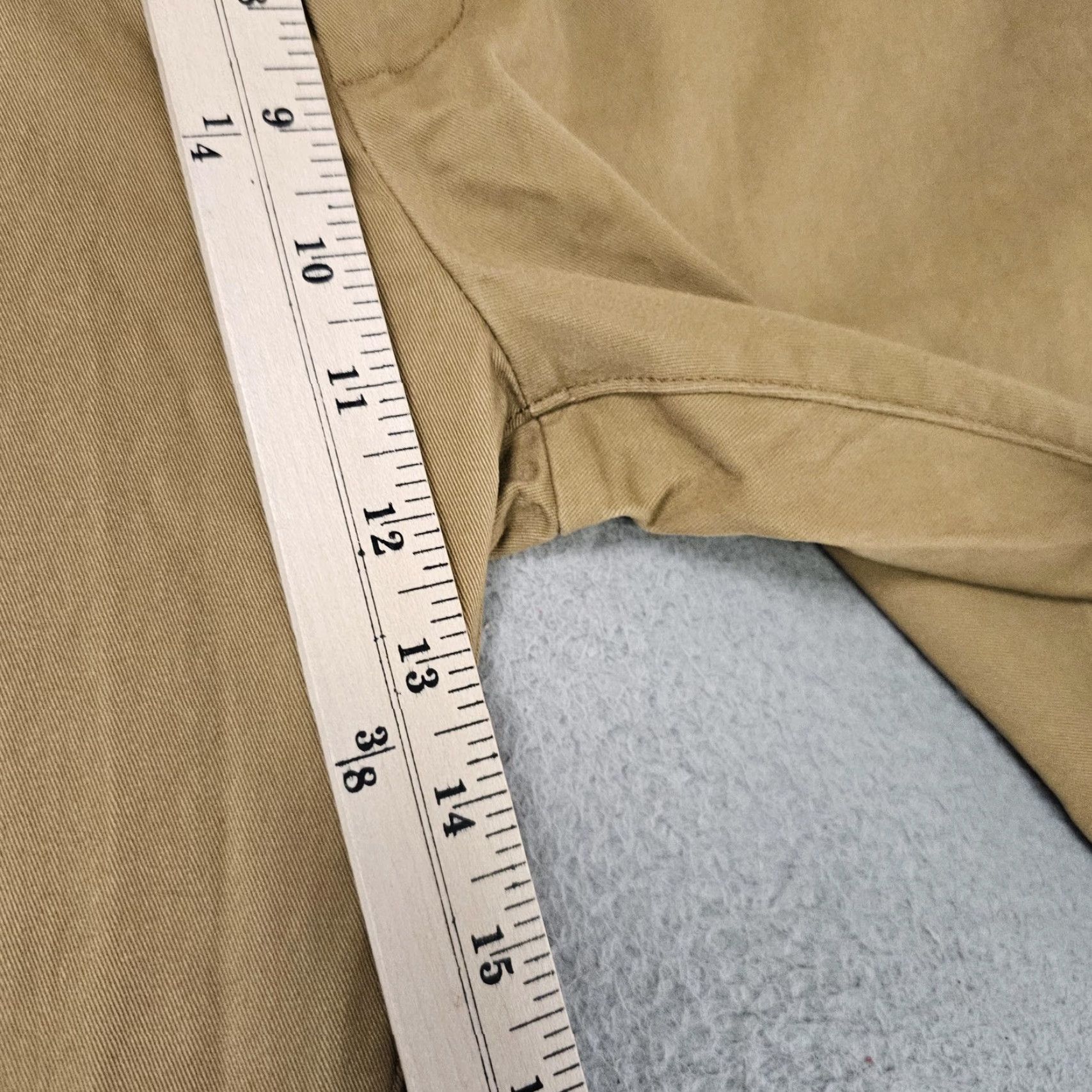 Vintage Goodfellow & Co Chino Pants Mens 36x32 Khaki Slim Stretch Flat Front Pockets Zip Fly Button Closure The Every Wear Chino Casual Business Mens Size US 36 / EU 52 - 4 Thumbnail