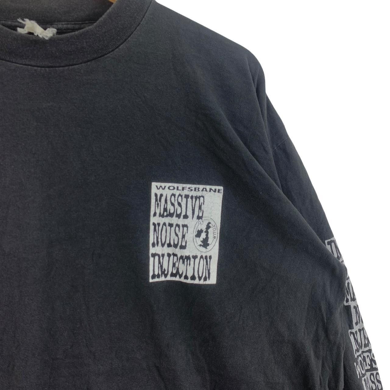 Vintage Vintage WOLFSBANE MASSIVE NOISE INJECTION Album Tee Shirt Size US XL / EU 56 / 4 - 5 Thumbnail