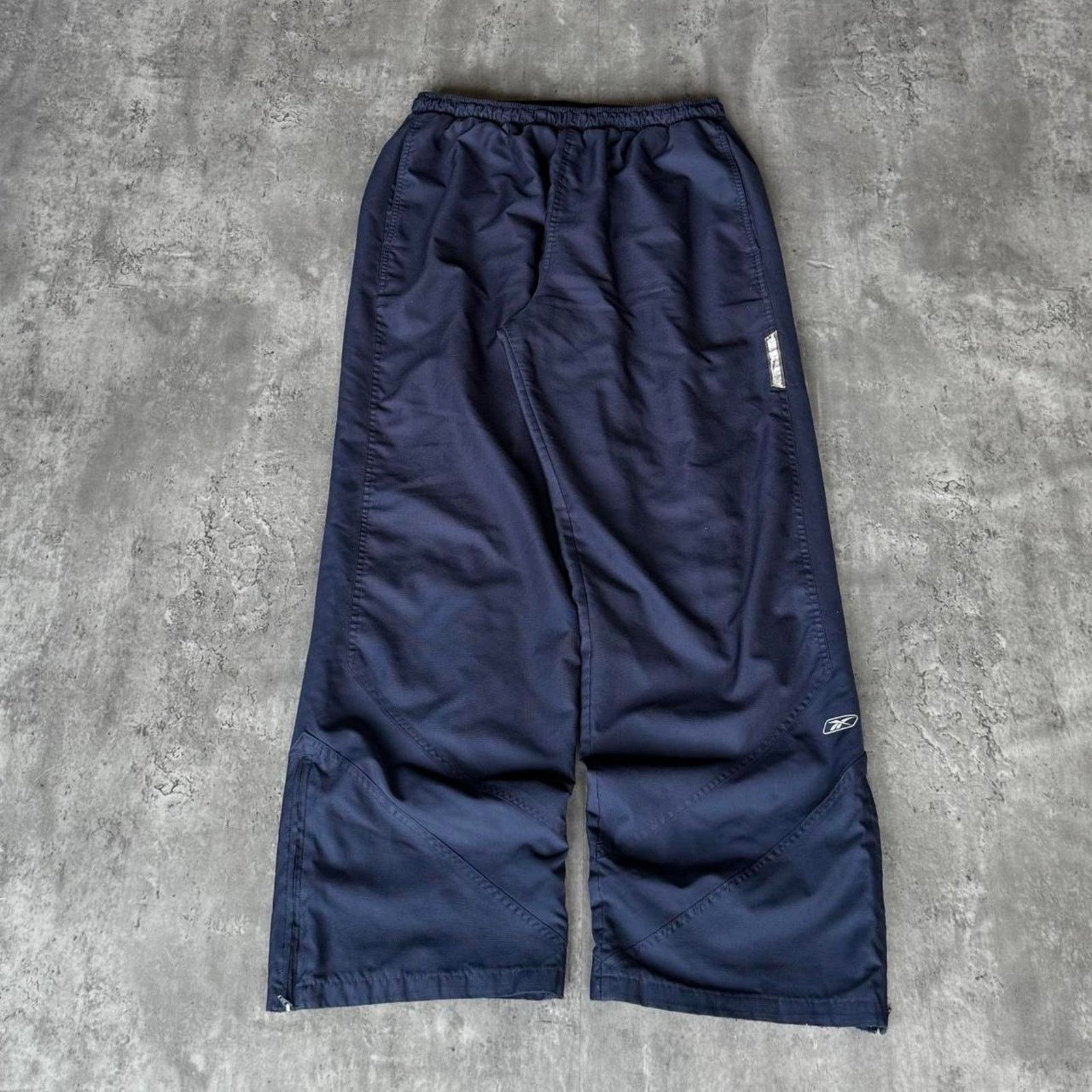 JNCO × Reebok × Vintage Y2K Reebok Baggy Wide Leg Technical Drill Skater Sweatpants Size US 33 - 1 Thumbnail