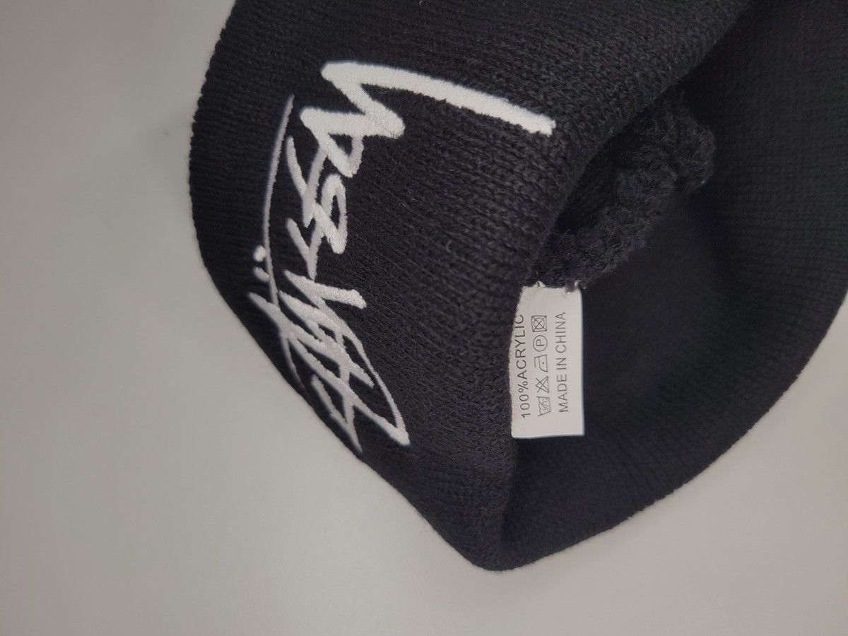 Stussy Black Hat Embroidered Stussy Size ONE SIZE - 3 Thumbnail