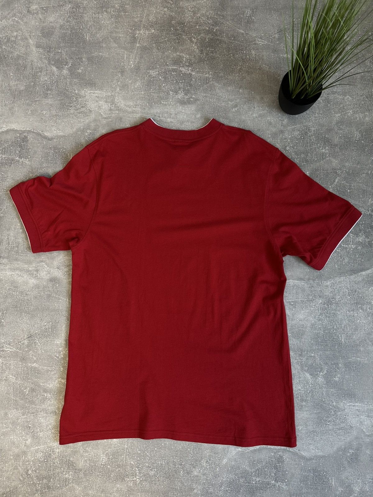 Nike Y2K Nike Red Micro Swoosh Tee – Minimal Vibe Size US XL / EU 56 / 4 - 6 Thumbnail