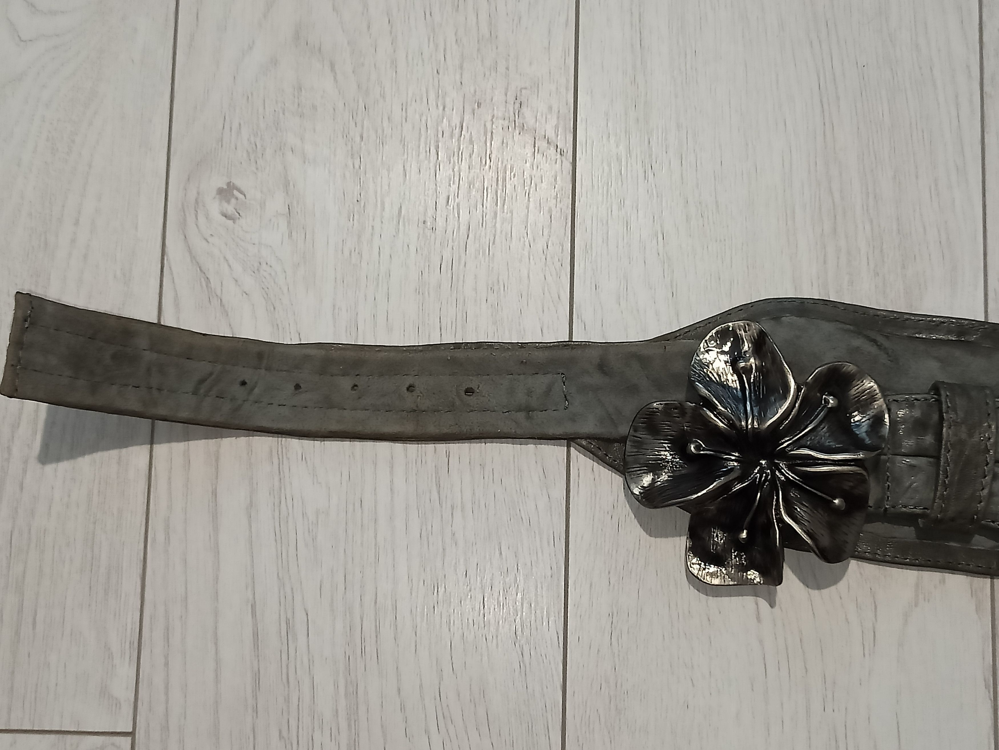 Designer × Vintage RAISON D'ETRE vintage leather belt Size ONE SIZE - 6 Thumbnail