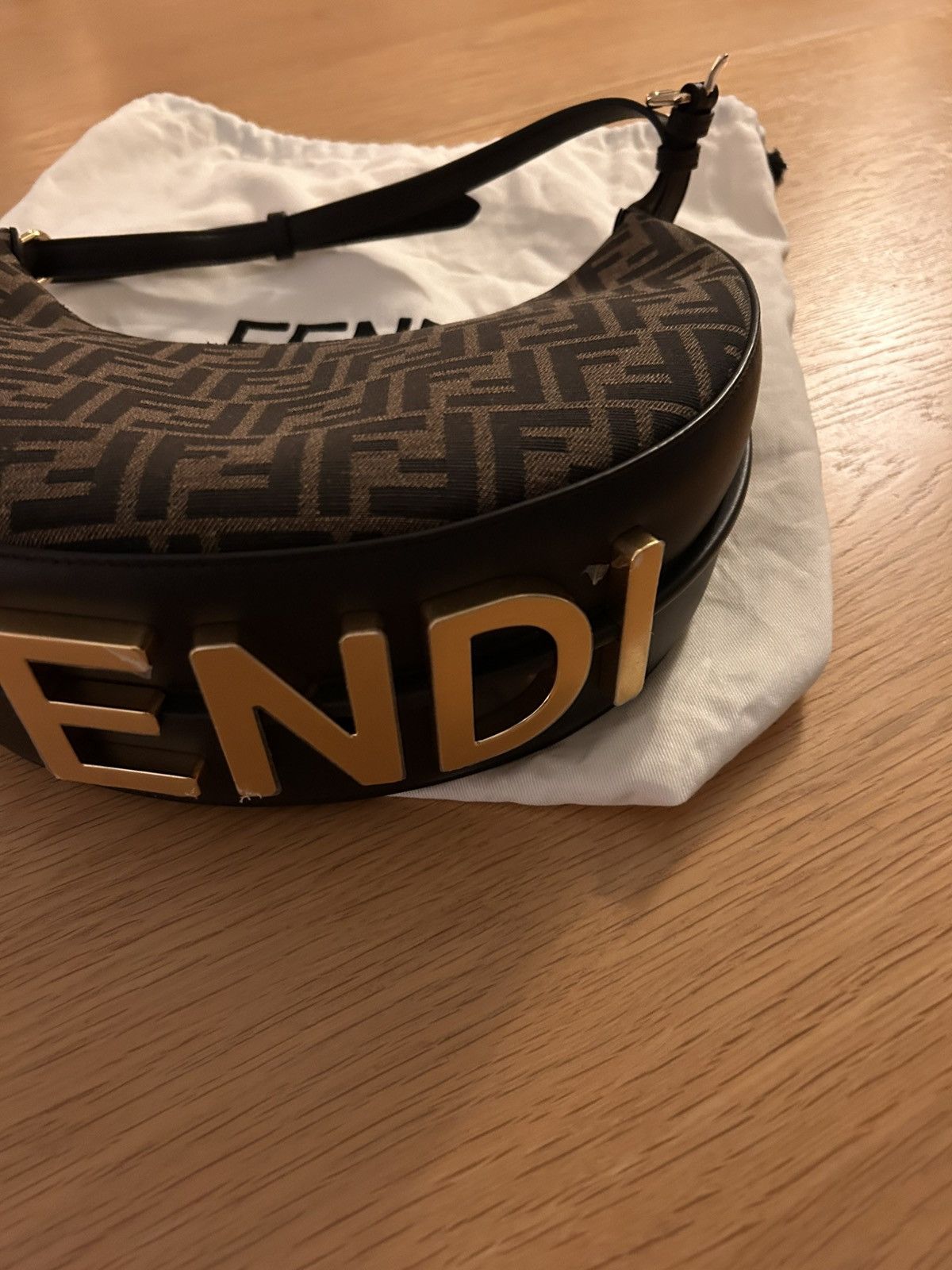 Fendi Fendigraphy Logo Hobo Bag Size ONE SIZE - 3 Thumbnail