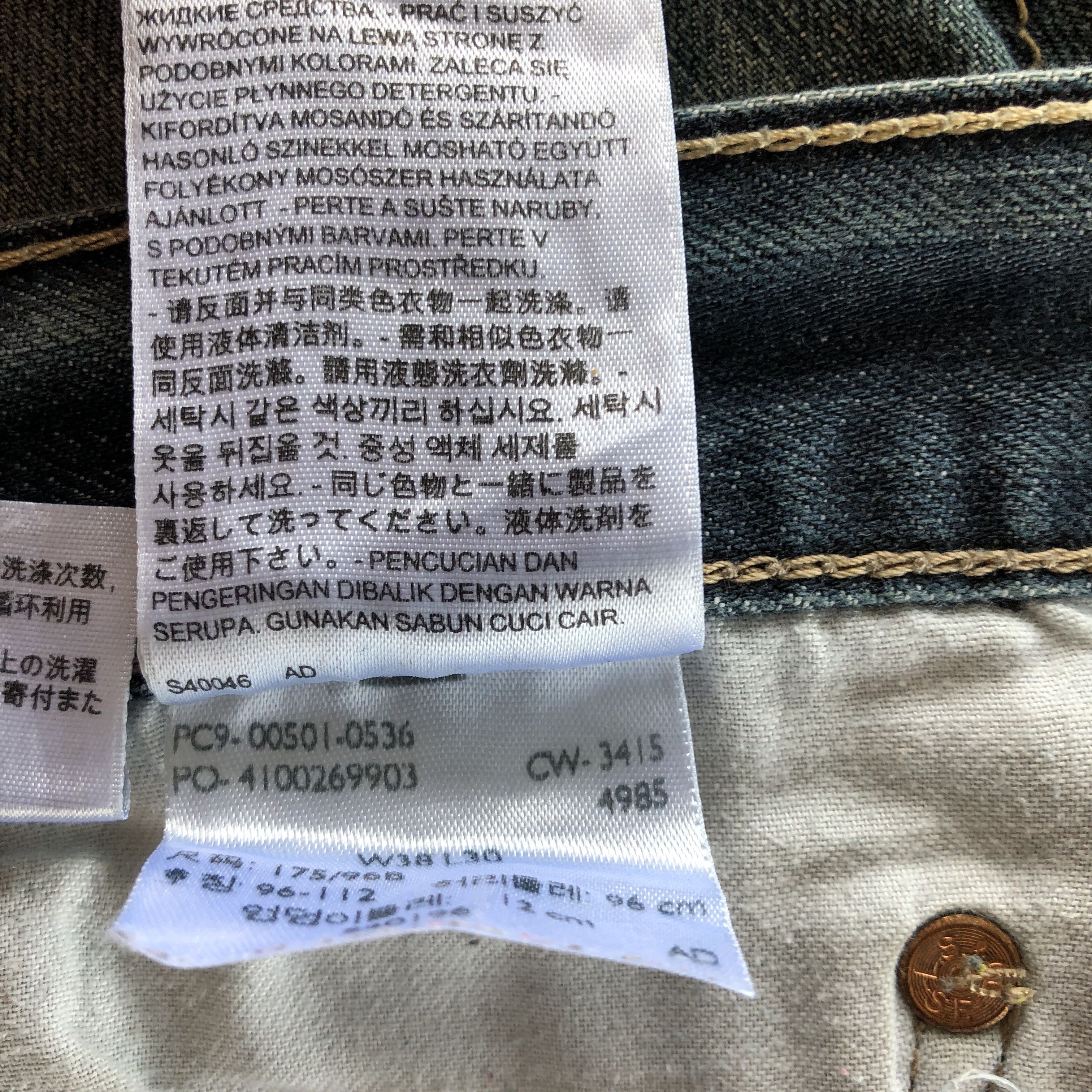 Levi's Vintage Y2K Levis 501 Faded Jeans Levi's Stonewash Denim Size US 38 / EU 54 - 10 Thumbnail