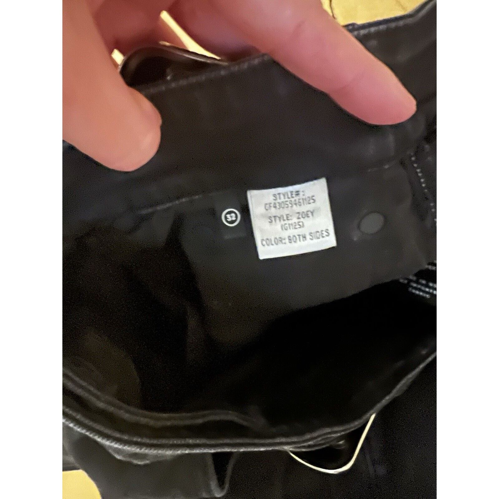 GRLFRND GRLFRND BLACK ZOEY Western Silver BELTED JEANS Raw Hem 32 Size 32" / US 10 / IT 46 - 4 Thumbnail