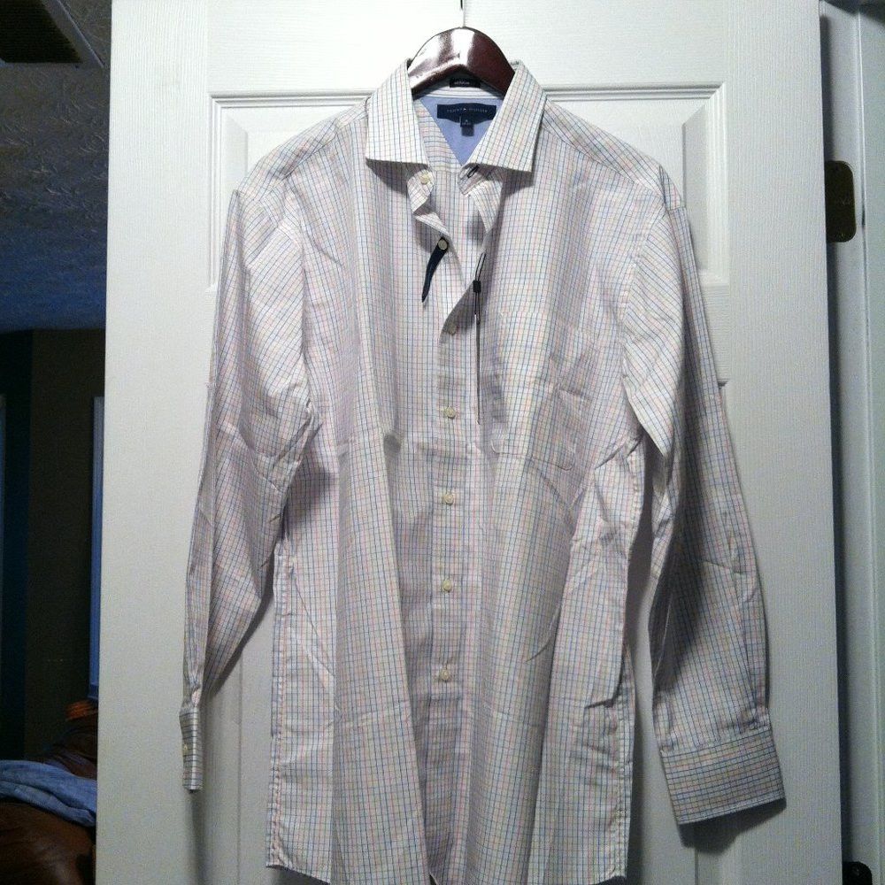Tommy Hilfiger TOMMY HILFIGER MENS NEW 100%COTTON DRESS SHIRT 16/32-33 Size US L / EU 52-54 / 3 - 2 Thumbnail