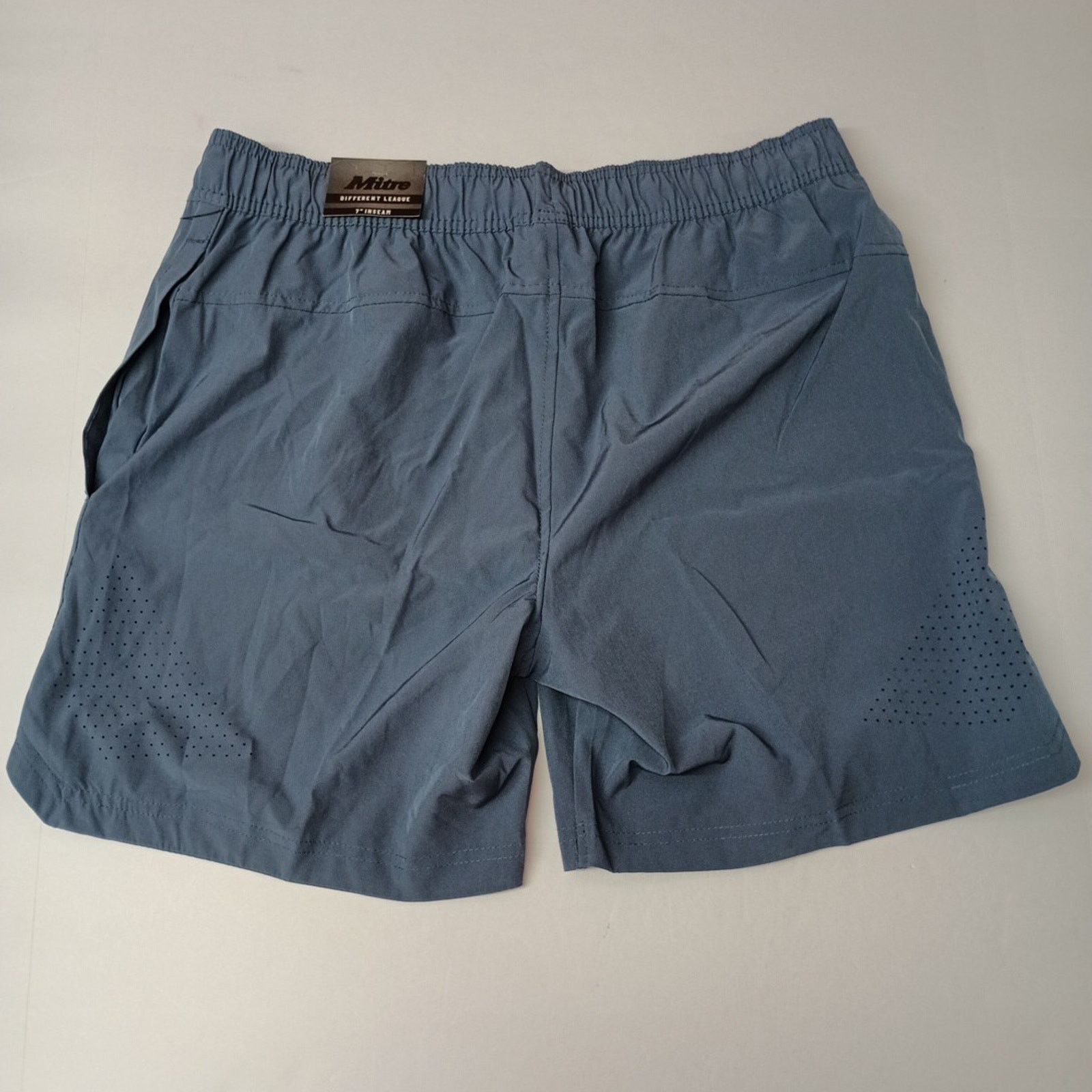 Other Mitre Men’s L Elastic Waist Blue Shorts With 7” Inseam NWT Size US 34 / EU 50 - 7 Thumbnail
