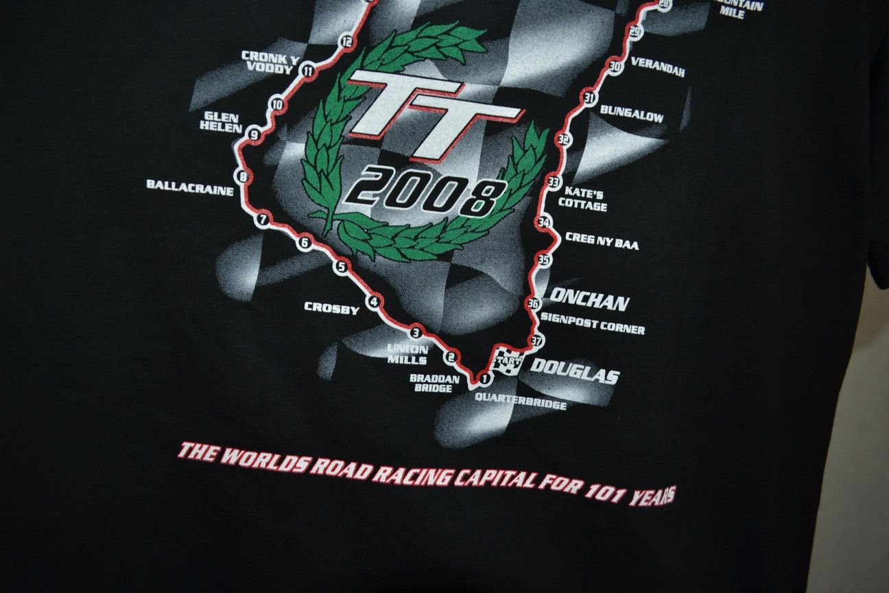 Vintage Vintage 2008 Isle Of Man TT Road Races Racing Tee XL Size US XL / EU 56 / 4 - 5 Thumbnail
