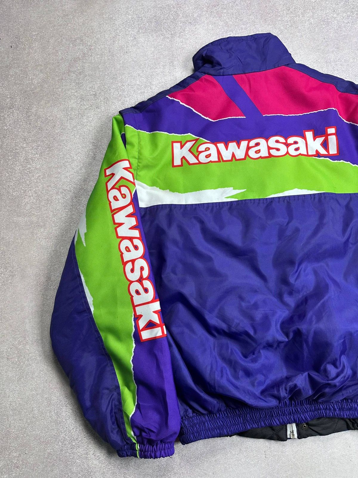 Japanese Brand Vintage 90s Kawasaki Modular Moto Big Logo Racing Jacket XL Size US XL / EU 56 / 4 - 5 Thumbnail