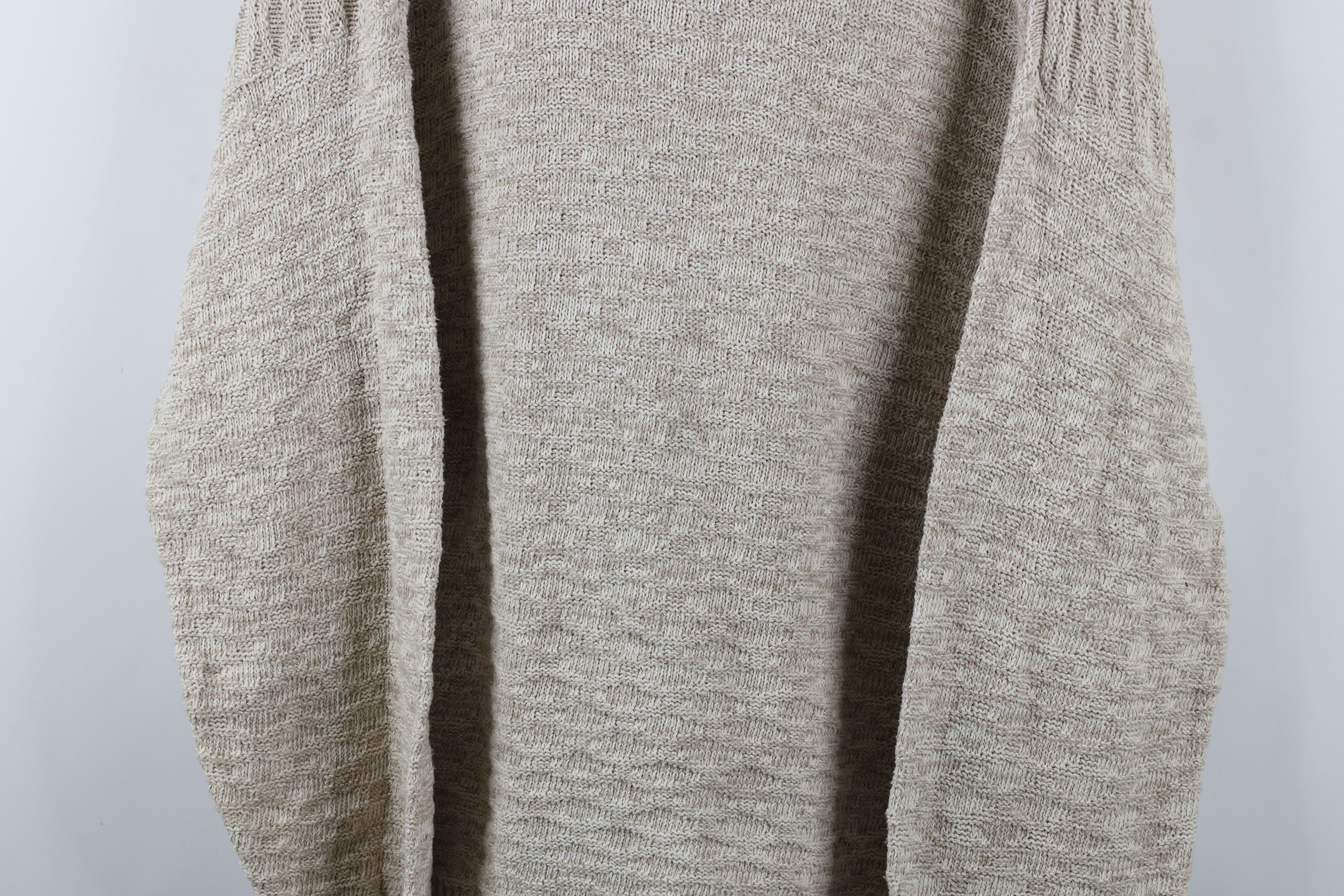 Vintage Vintage 90s Streetwear Blank Cotton Weave Knit Sweater USA Size US XL / EU 56 / 4 - 3 Thumbnail