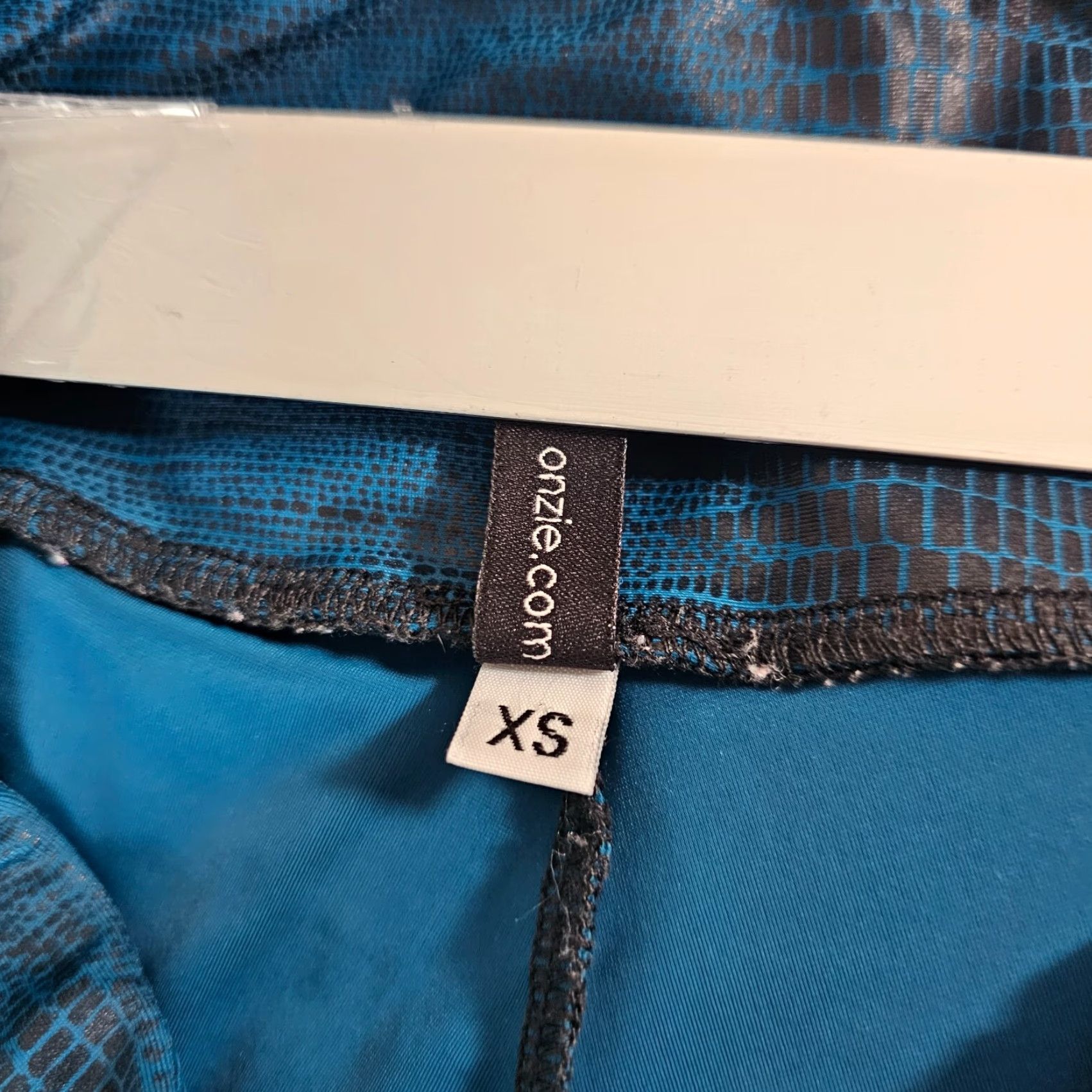 Vintage ONZIE Women's Leggings Athletic Mid Rise Workout Dark Blue Size XS Alligator Size 26" / US 2 / IT 38 - 4 Thumbnail
