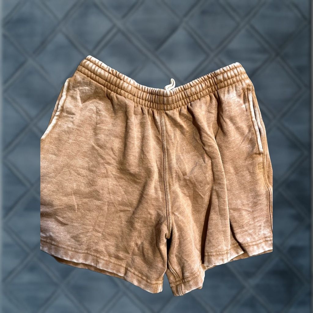Bdg BDG Brown Drawstring Shorts with Elastic Waist, Mid Rise, 3 in Inseam, Cotton, Medium, Regular, Women, Casual, Utility, Pockets, Beach, Vintage No Size 32" / US 10 / IT 46 - 1 Thumbnail