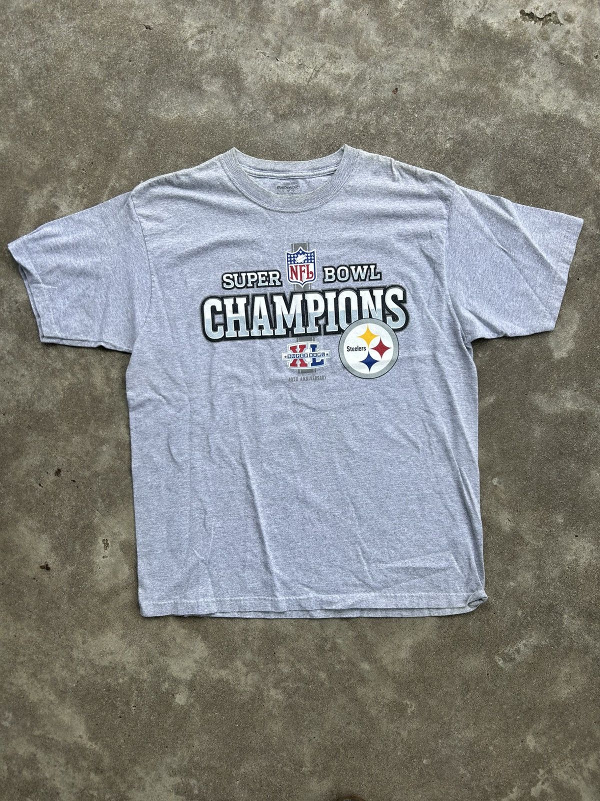 NFL Pittsburgh Steelers Super Bowl XL Tee Reebok Size US L / EU 52-54 / 3 - 1 Thumbnail