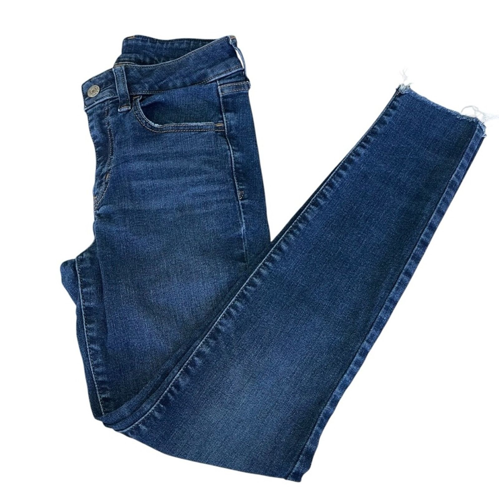 Gap Gap Universal Jegging Mid Rise Medium Wash Blue Jeans 2 Reg Size 26" / US 2 / IT 38 - 7 Thumbnail