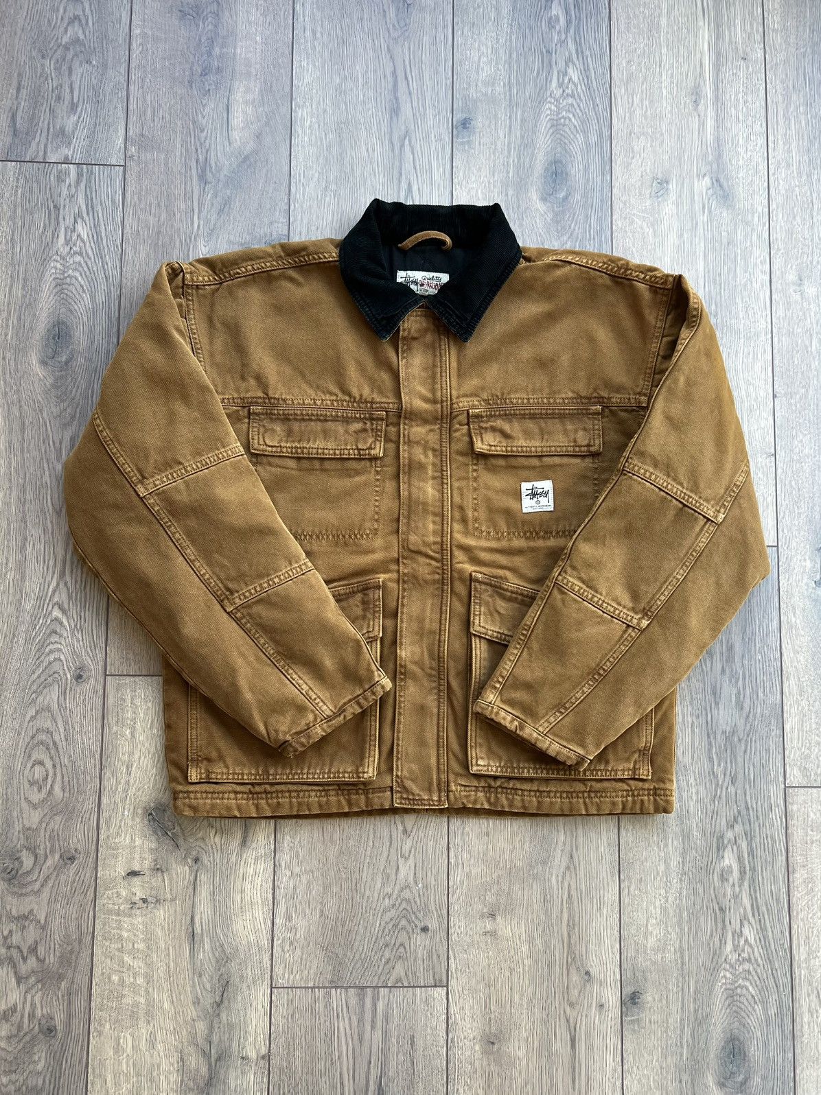 Stussy Stussy Washed Canvas Shop Jacket Bronze XL Size US XL / EU 56 / 4 - 2 Thumbnail