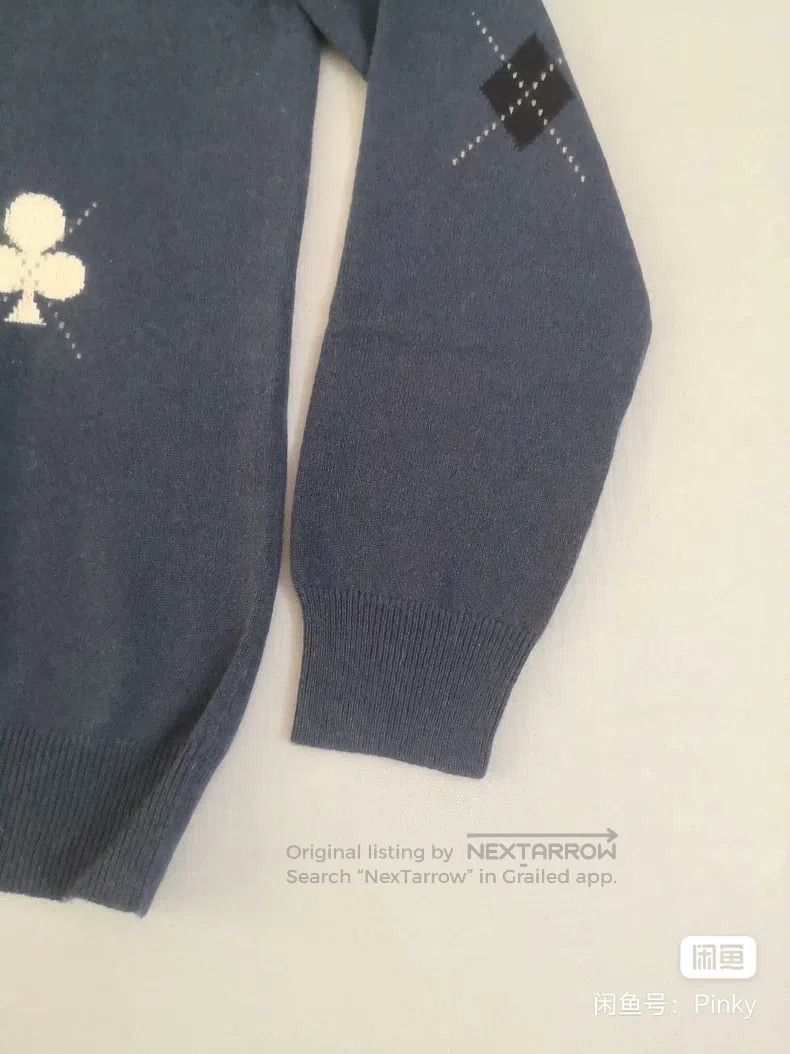 Hermes Hermes Cashmere sweater knitted sweater, dark blue, 100% c Size US L / EU 52-54 / 3 - 6 Thumbnail