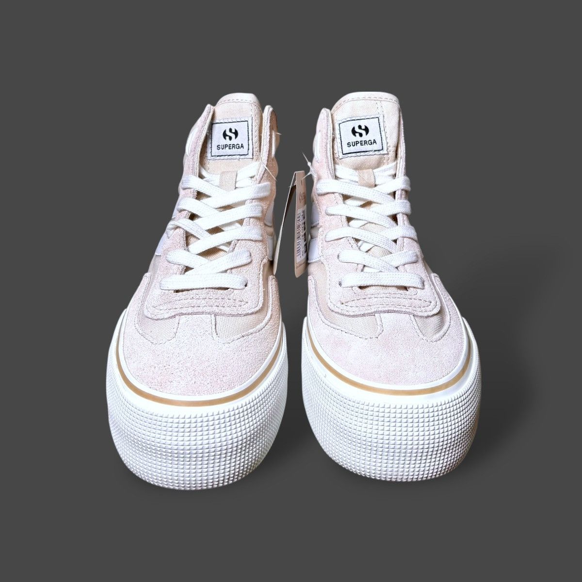 Superga Superga Women’s 3141 Revolley Platform Sneakers Beige Sz 7 Size US 7 / IT 37 - 8 Thumbnail