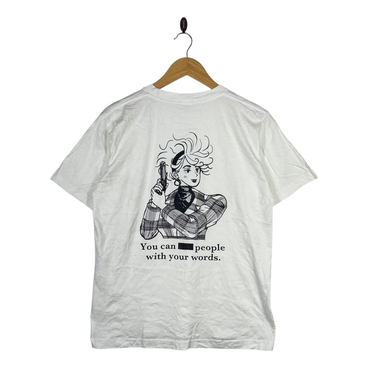 Vintage Still Distortion Graphic T-Shirt | Front & Back Illustration Size US M / EU 48-50 / 2 - 1 Thumbnail