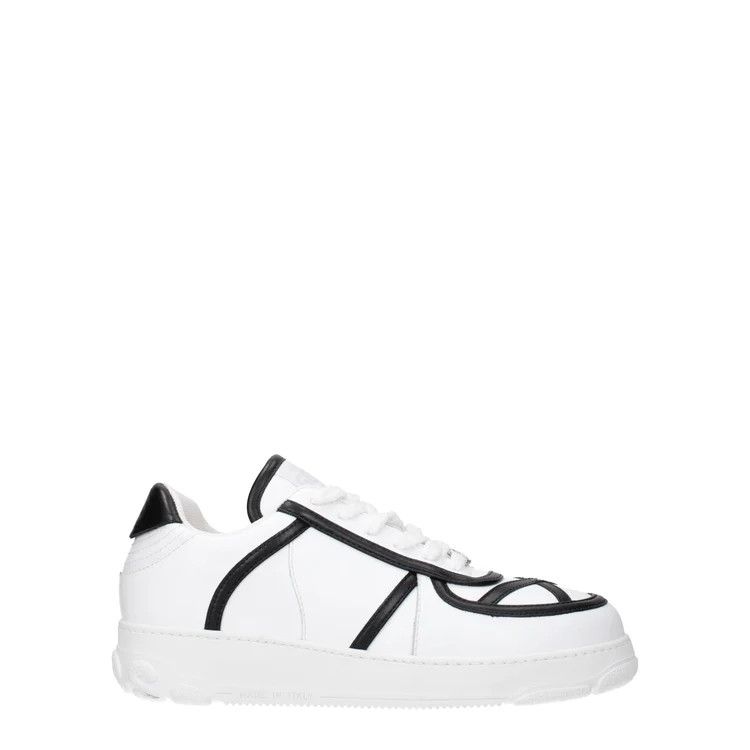 image of Gcds Ob1O1E0524 Sneakers In White/black, Men's (Size 10)