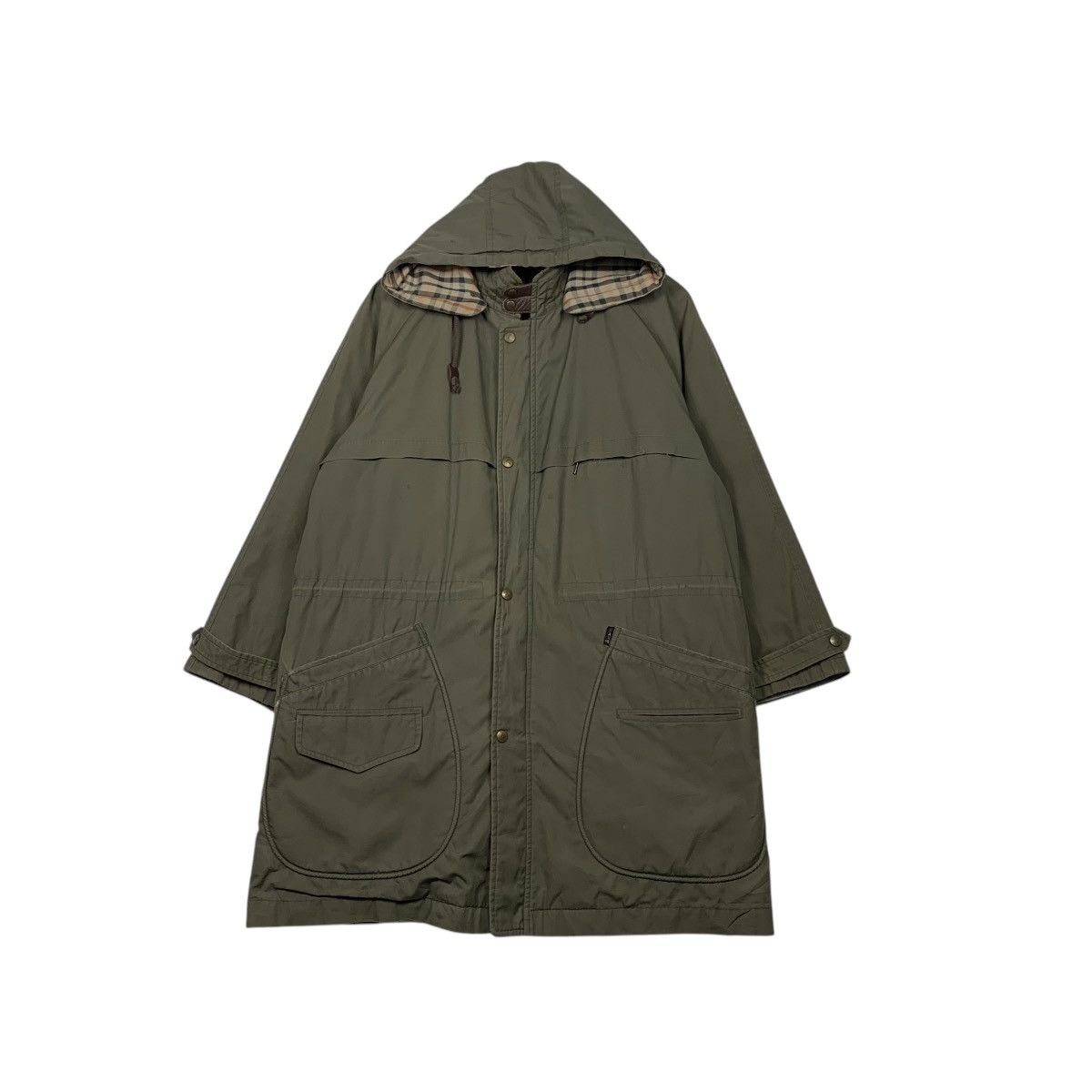 DAKS DAKS ENGLAND Olive Green Parka Jacket #2283-C101 Size US L / EU 52-54 / 3 - 1 Thumbnail