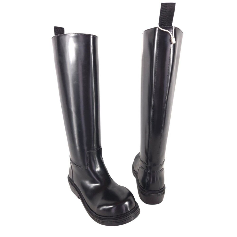 Bottega Veneta Bottega Veneta Lug Leather Knee High Boots US 9 EU 39 Women Size US 9 / IT 39 - 1 Thumbnail